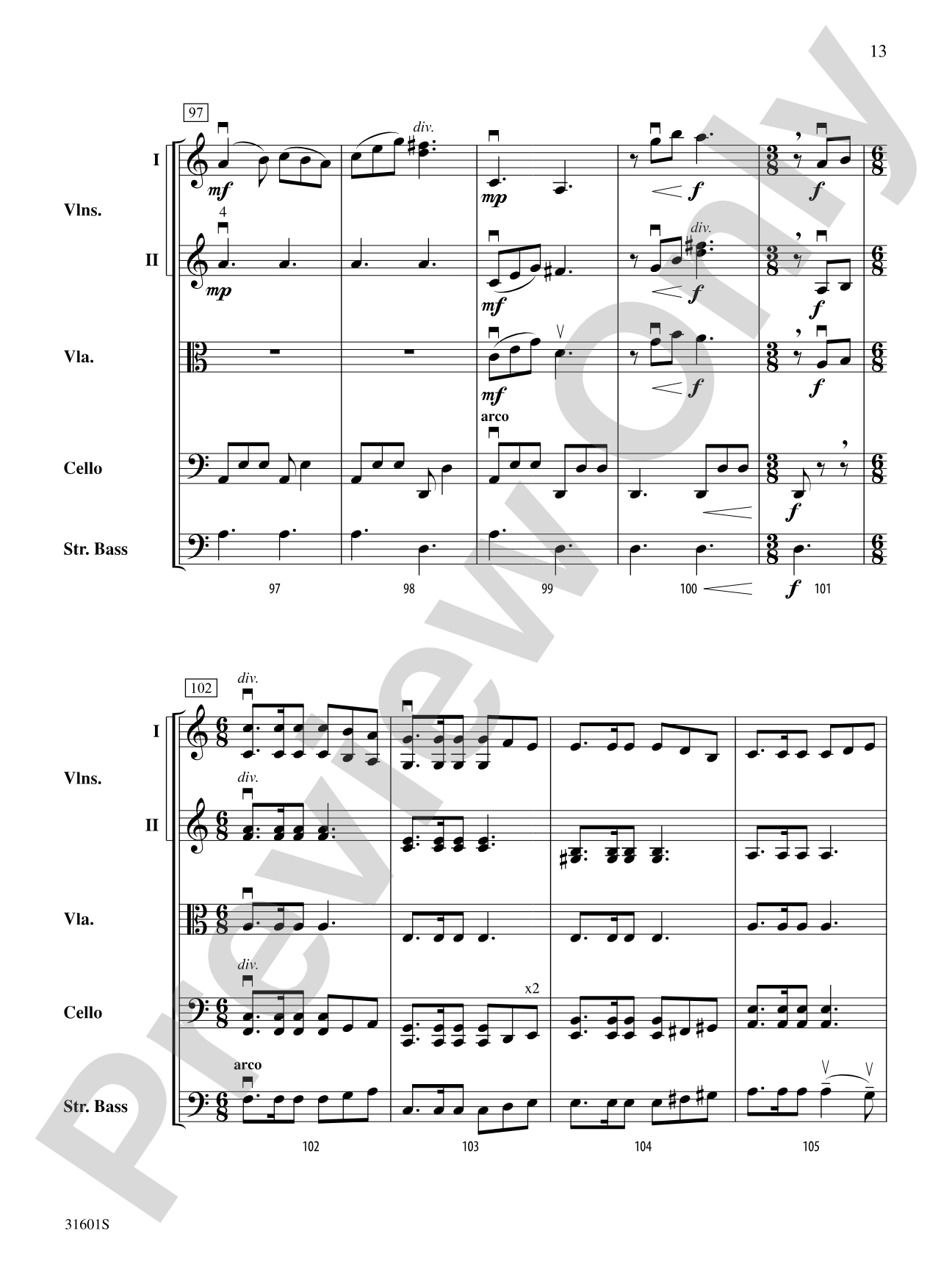 Shores of Ireland: String Orchestra Conductor Score & Parts