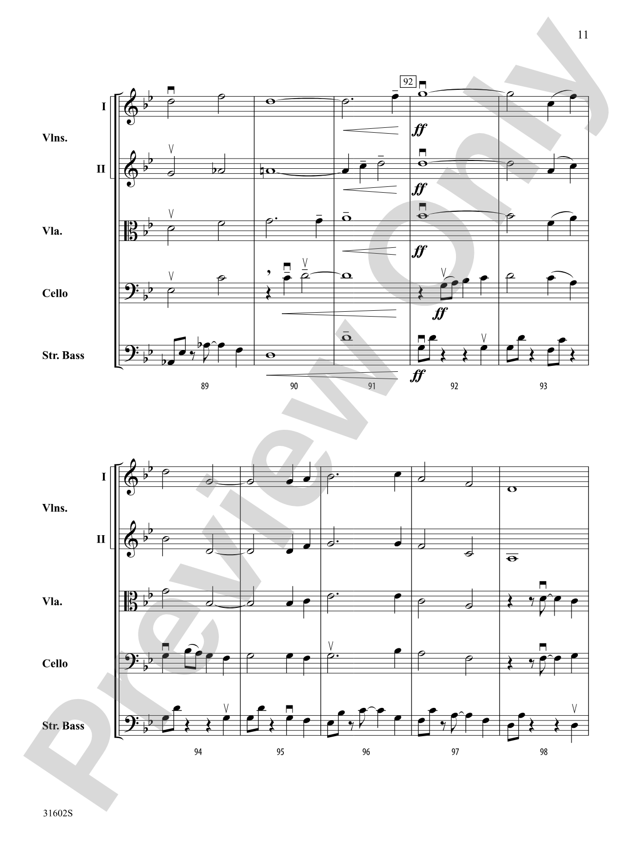 Mercurius: String Orchestra Conductor Score & Parts