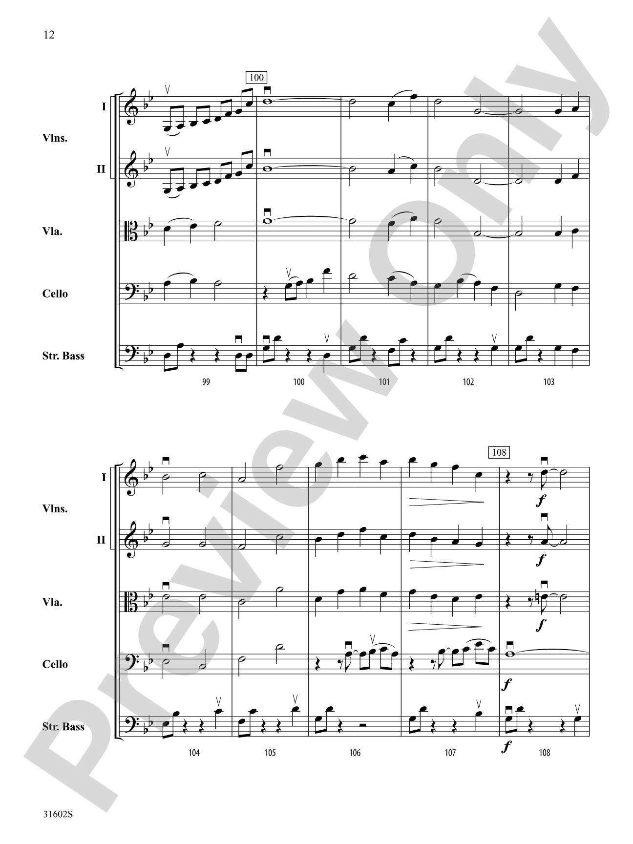Mercurius: String Orchestra Conductor Score & Parts