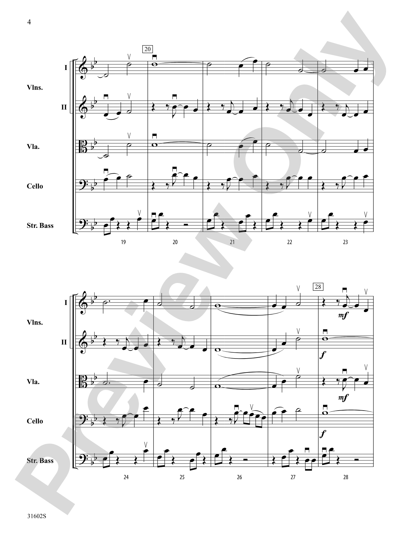 Mercurius: String Orchestra Conductor Score & Parts