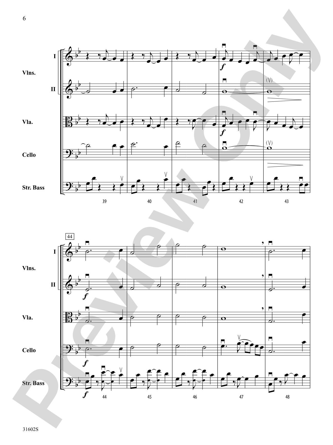 Mercurius: String Orchestra Conductor Score & Parts
