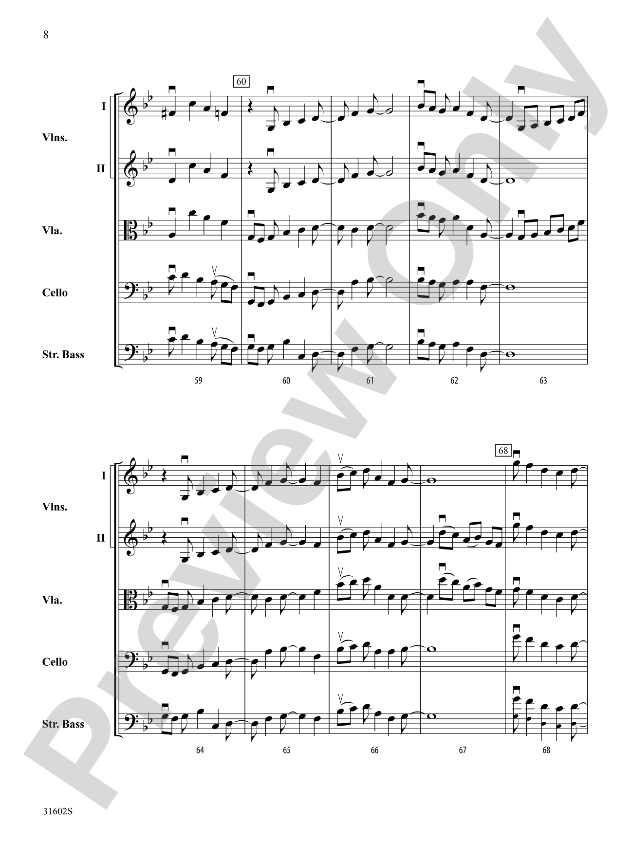 Mercurius: String Orchestra Conductor Score & Parts