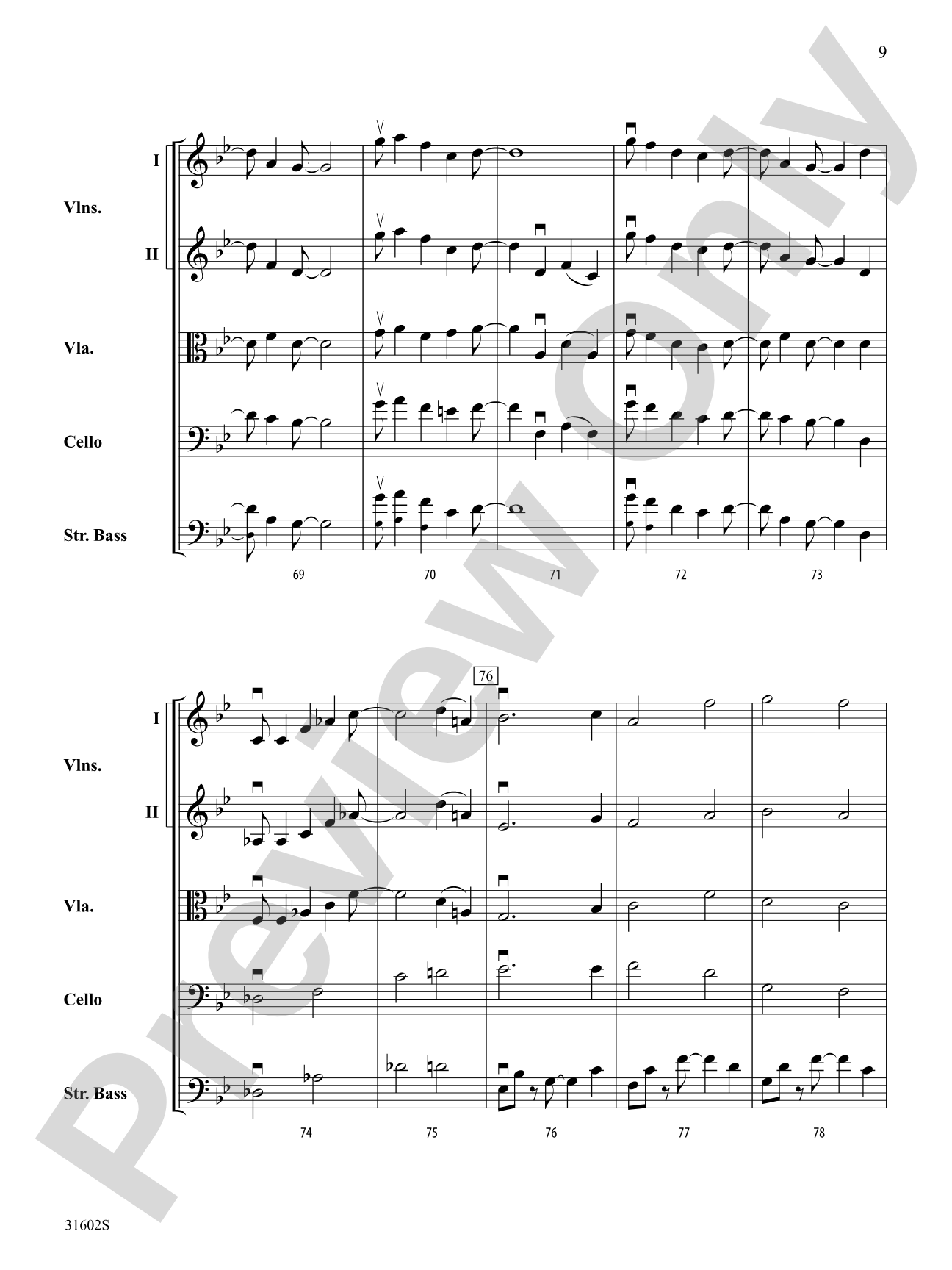 Mercurius: String Orchestra Conductor Score & Parts