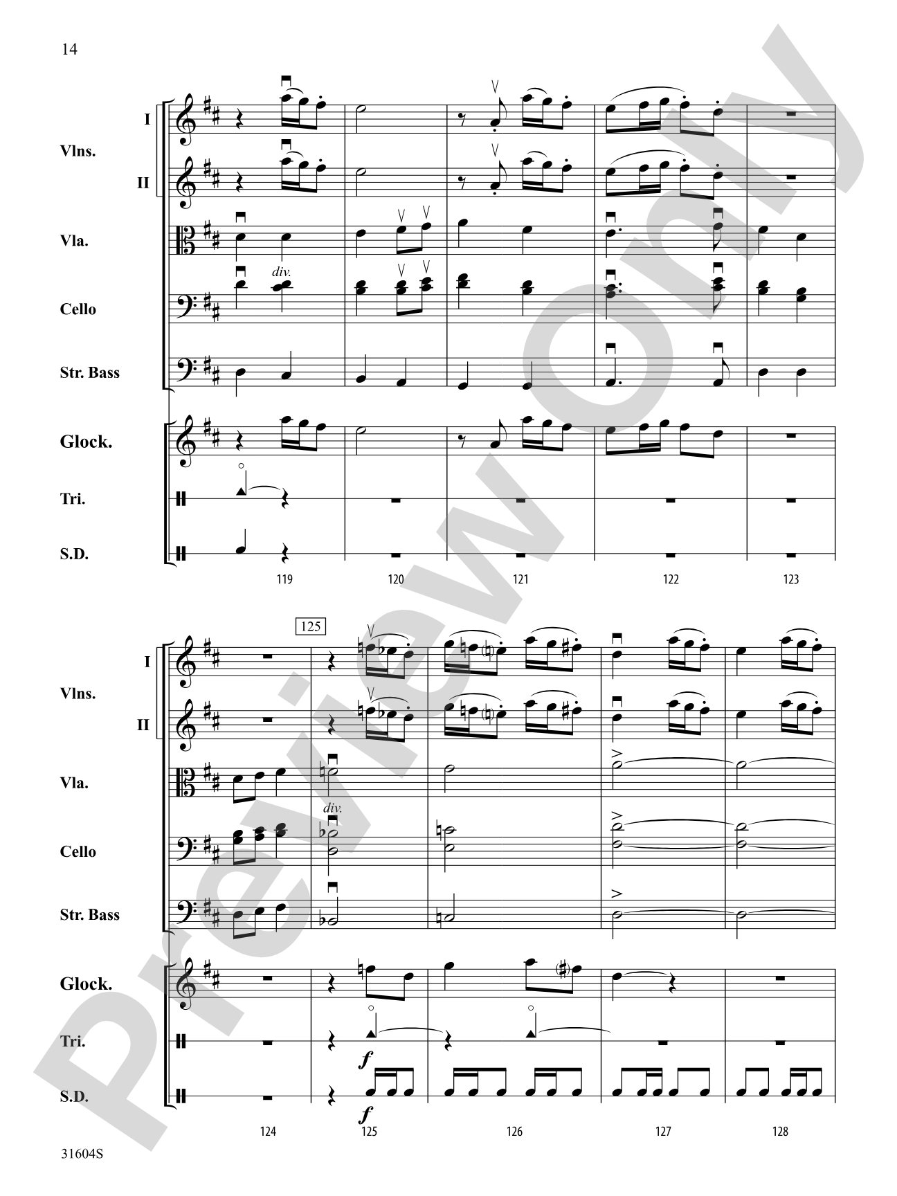 I Saw Three Ships: String Orchestra Conductor Score & Parts