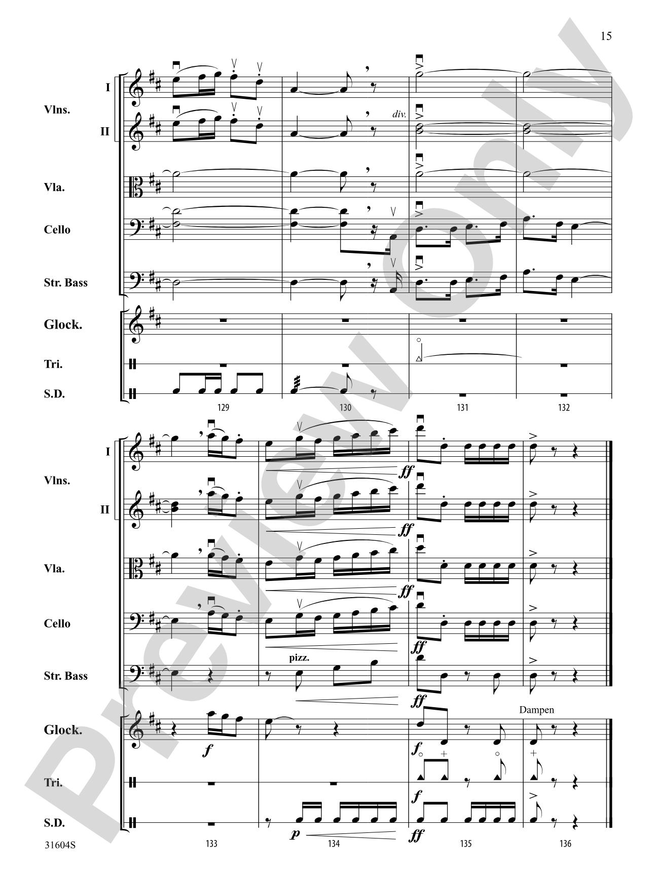 I Saw Three Ships: String Orchestra Conductor Score & Parts