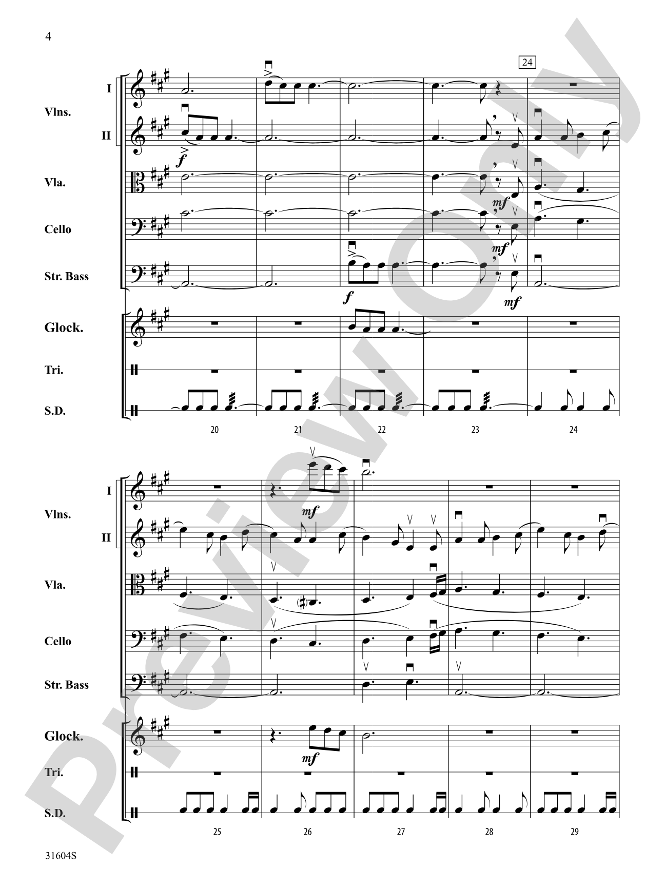 I Saw Three Ships: String Orchestra Conductor Score & Parts