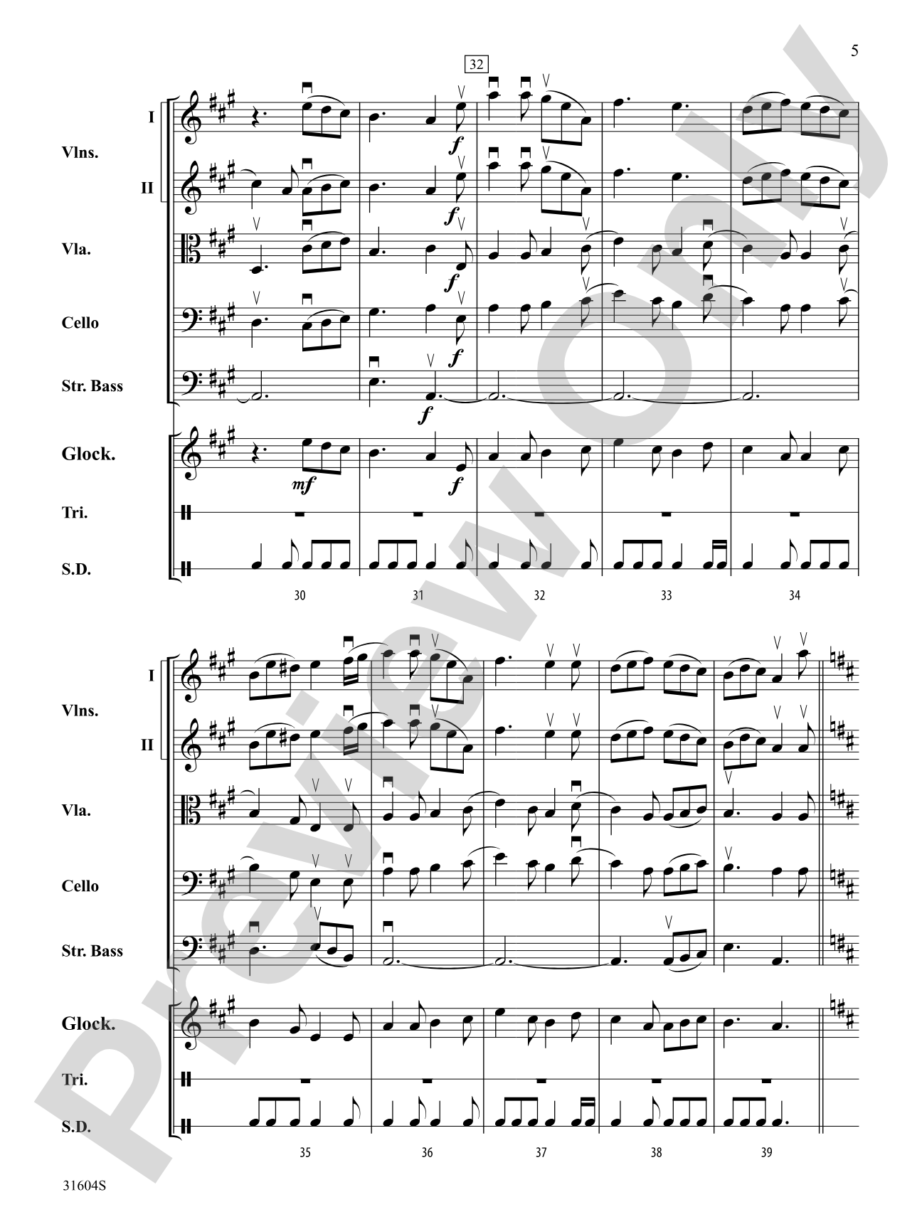 I Saw Three Ships: String Orchestra Conductor Score & Parts