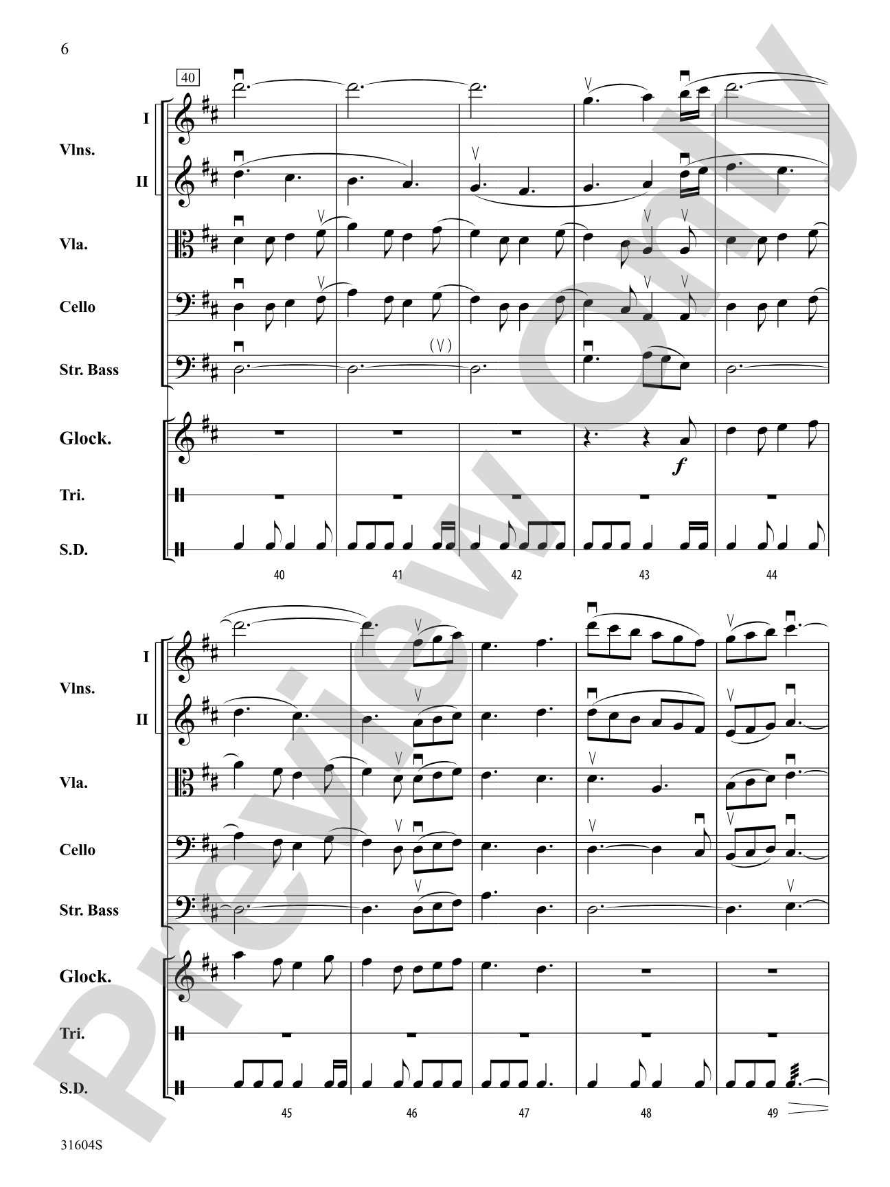 I Saw Three Ships: String Orchestra Conductor Score & Parts