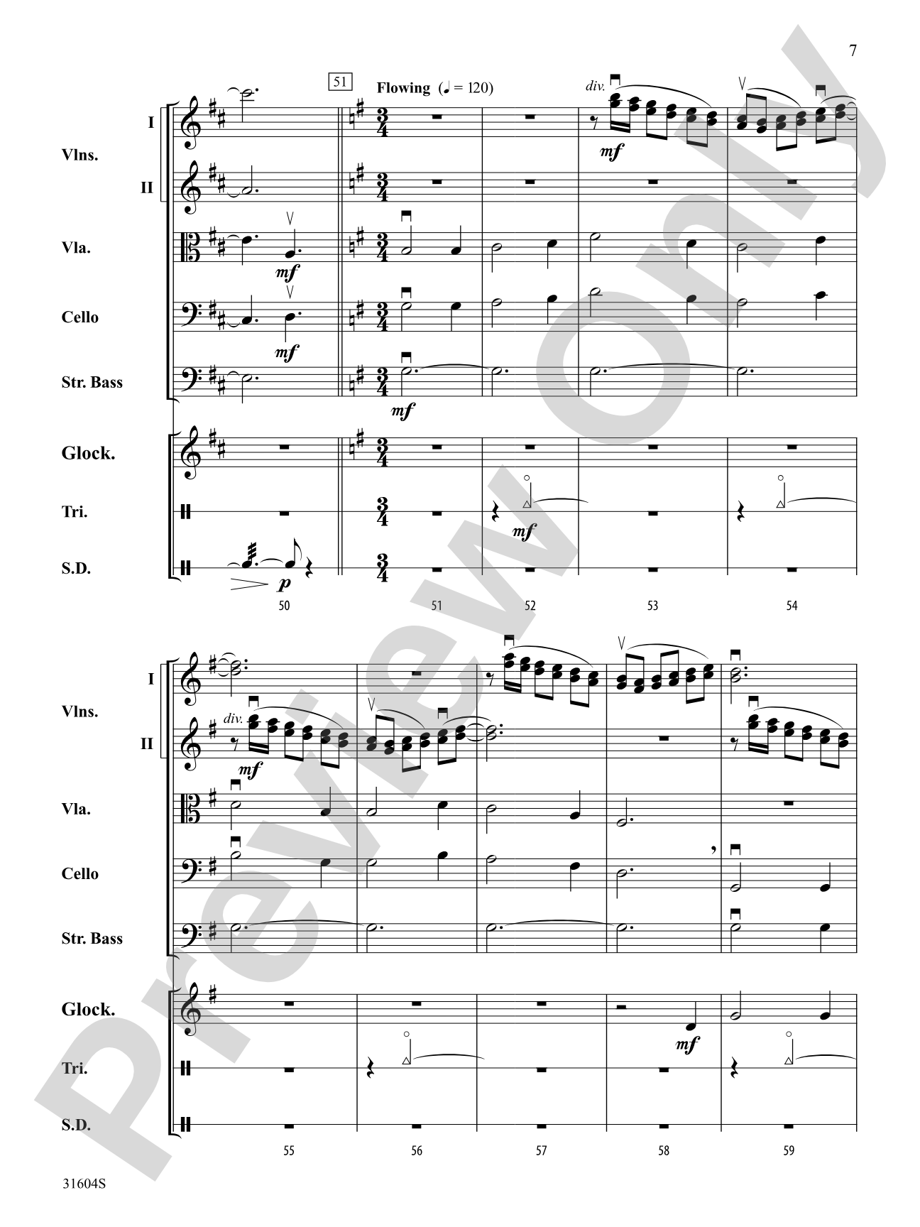 I Saw Three Ships: String Orchestra Conductor Score & Parts