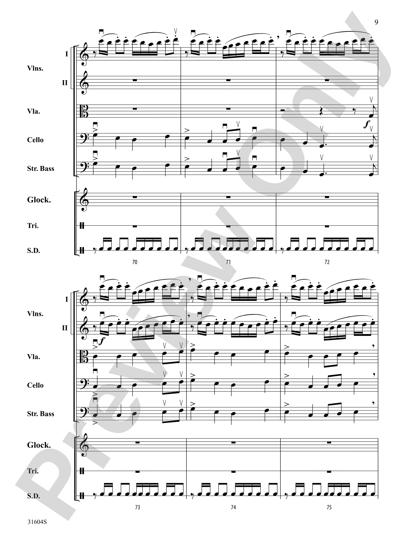 I Saw Three Ships: String Orchestra Conductor Score & Parts