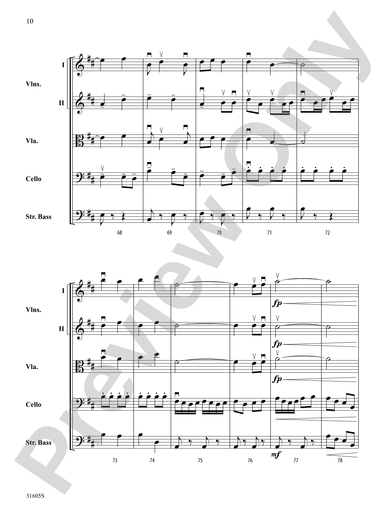 Mist Shrouded Memories: String Orchestra Conductor Score & Parts