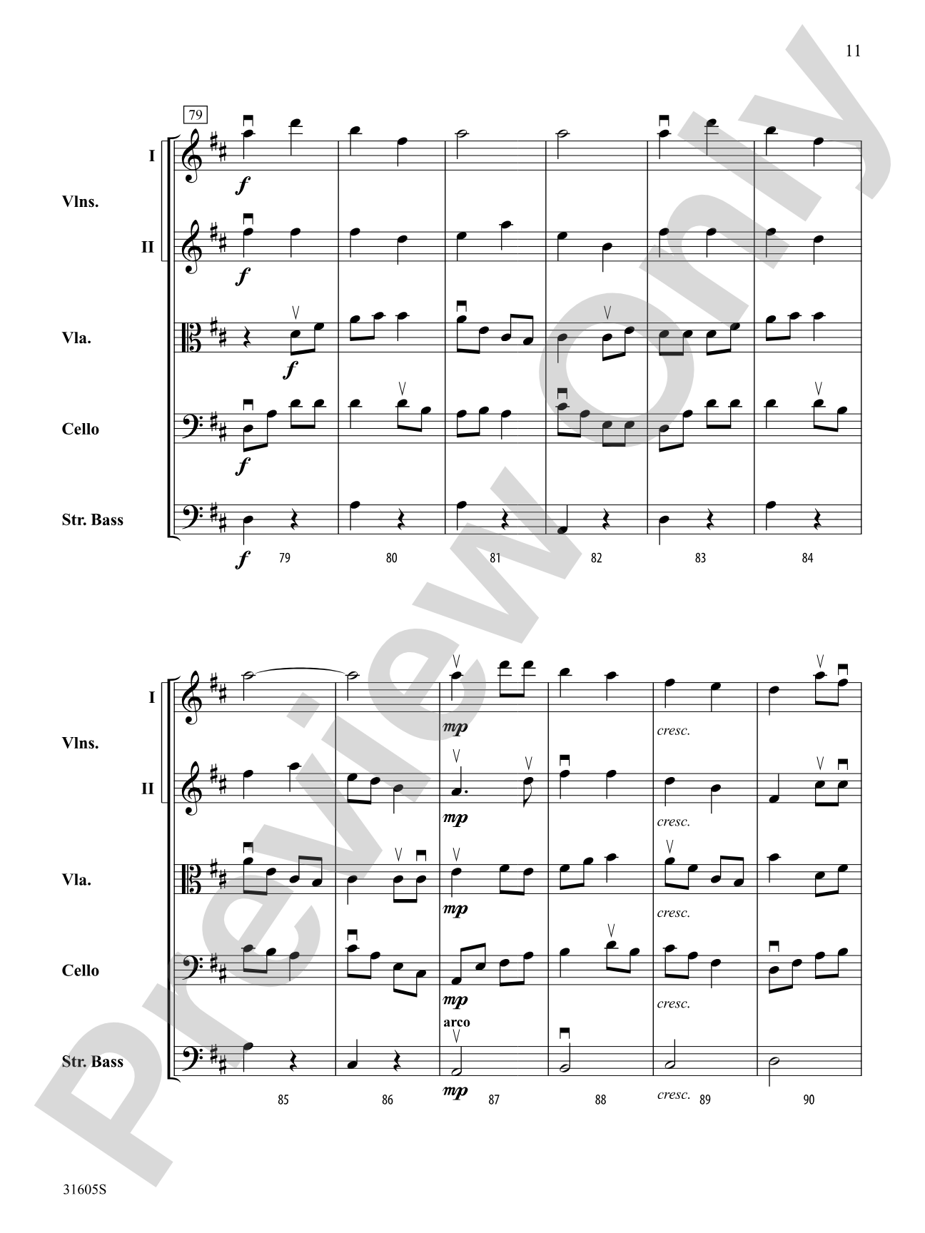 Mist Shrouded Memories: String Orchestra Conductor Score & Parts