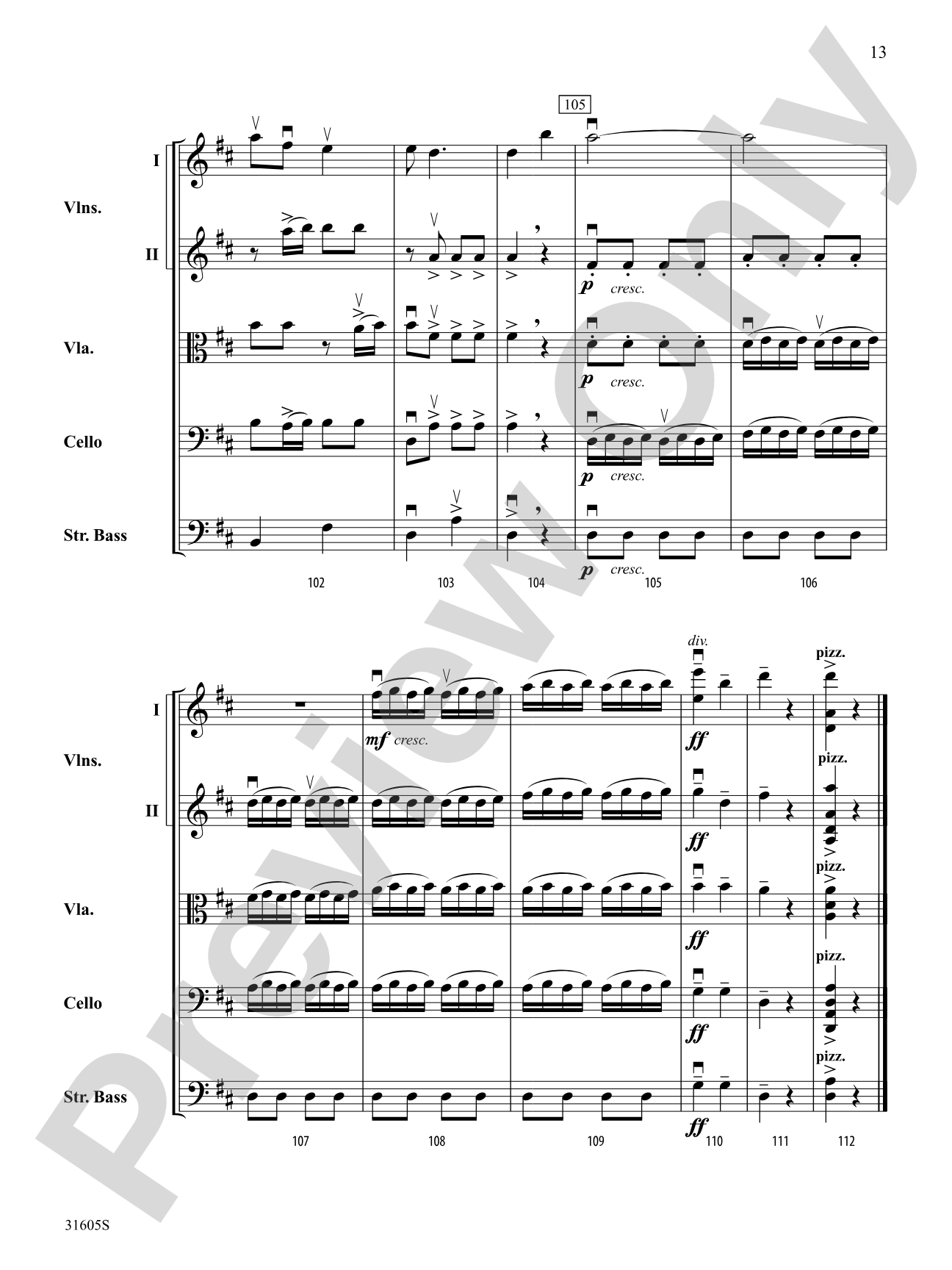 Mist Shrouded Memories: String Orchestra Conductor Score & Parts