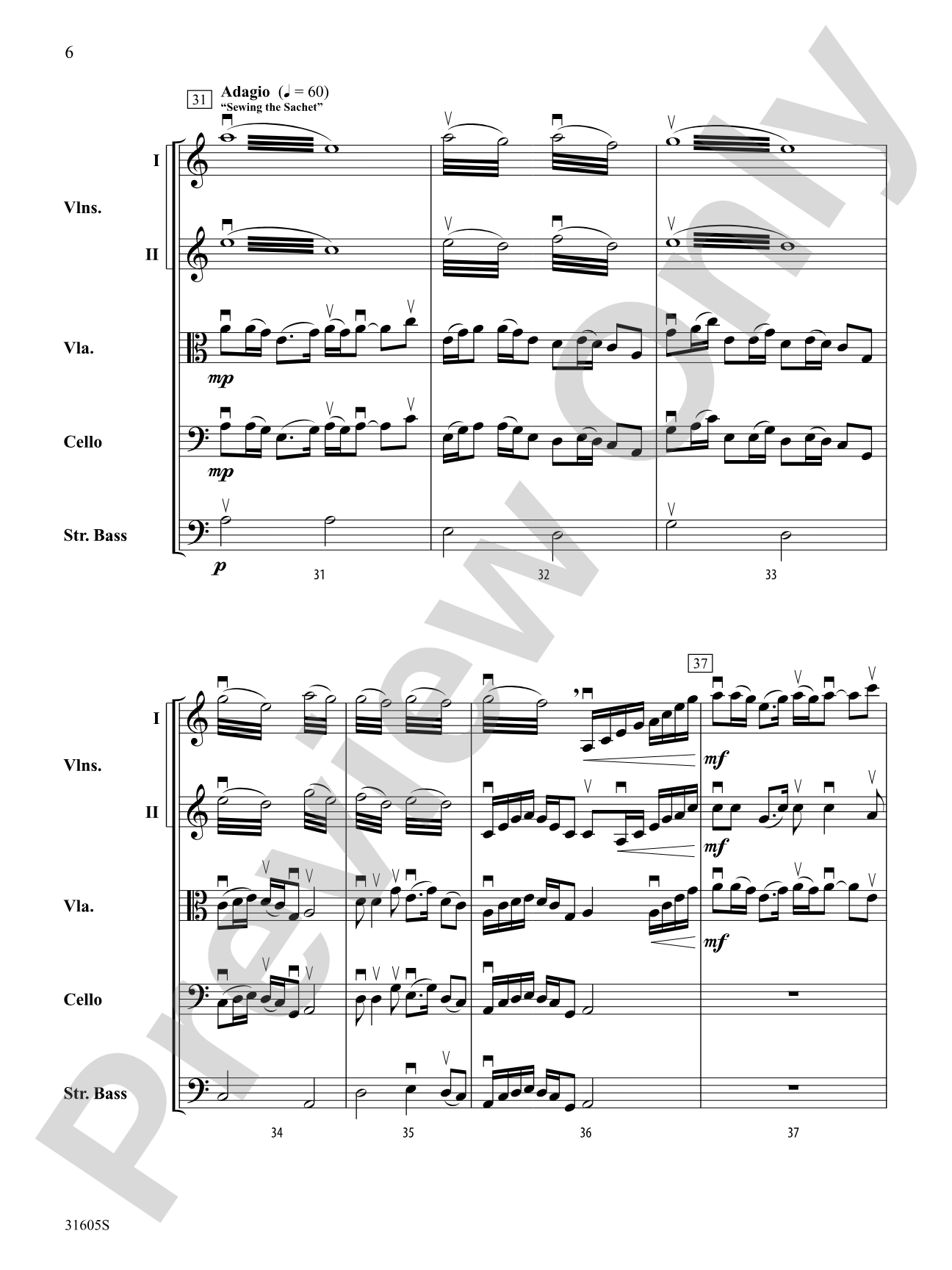 Mist Shrouded Memories: String Orchestra Conductor Score & Parts