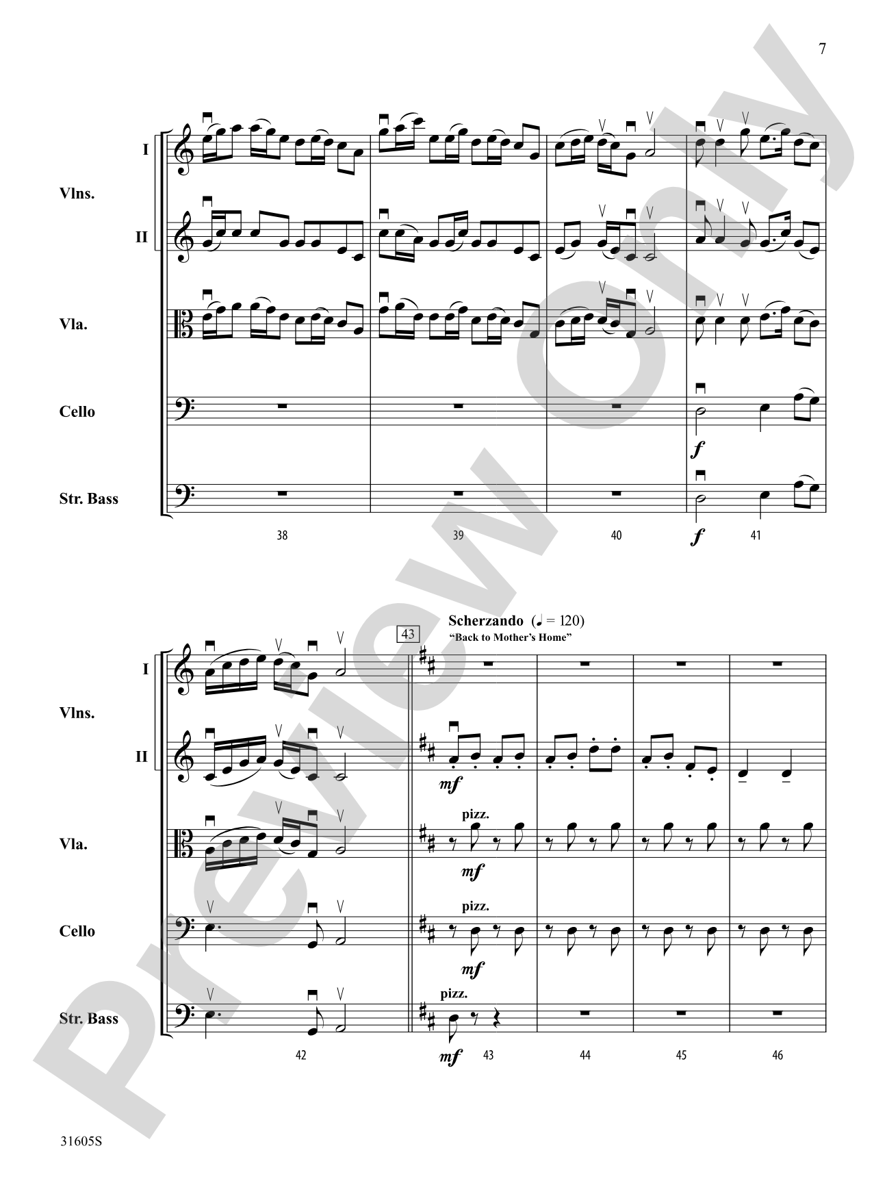 Mist Shrouded Memories: String Orchestra Conductor Score & Parts