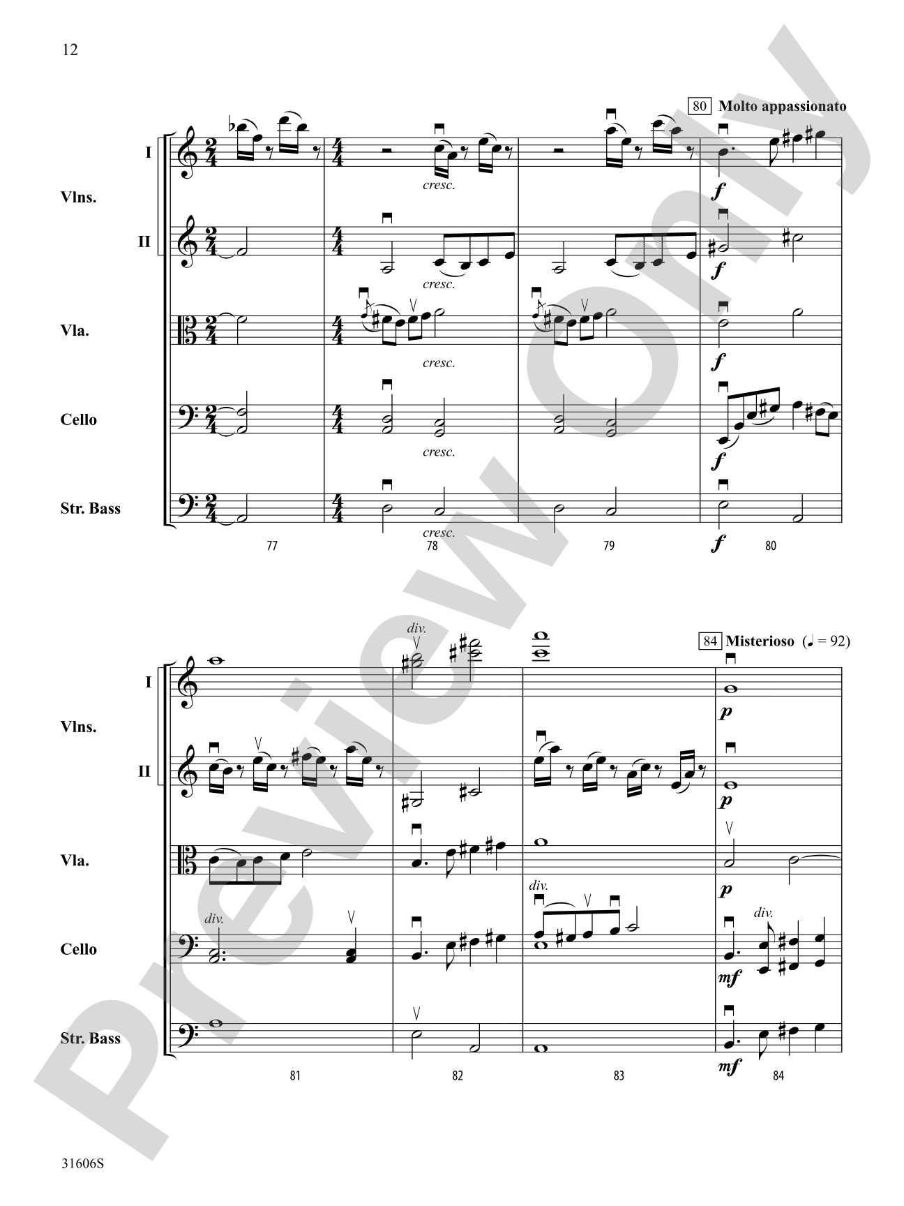 Legend of Sleepy Hollow: String Orchestra Conductor Score & Parts