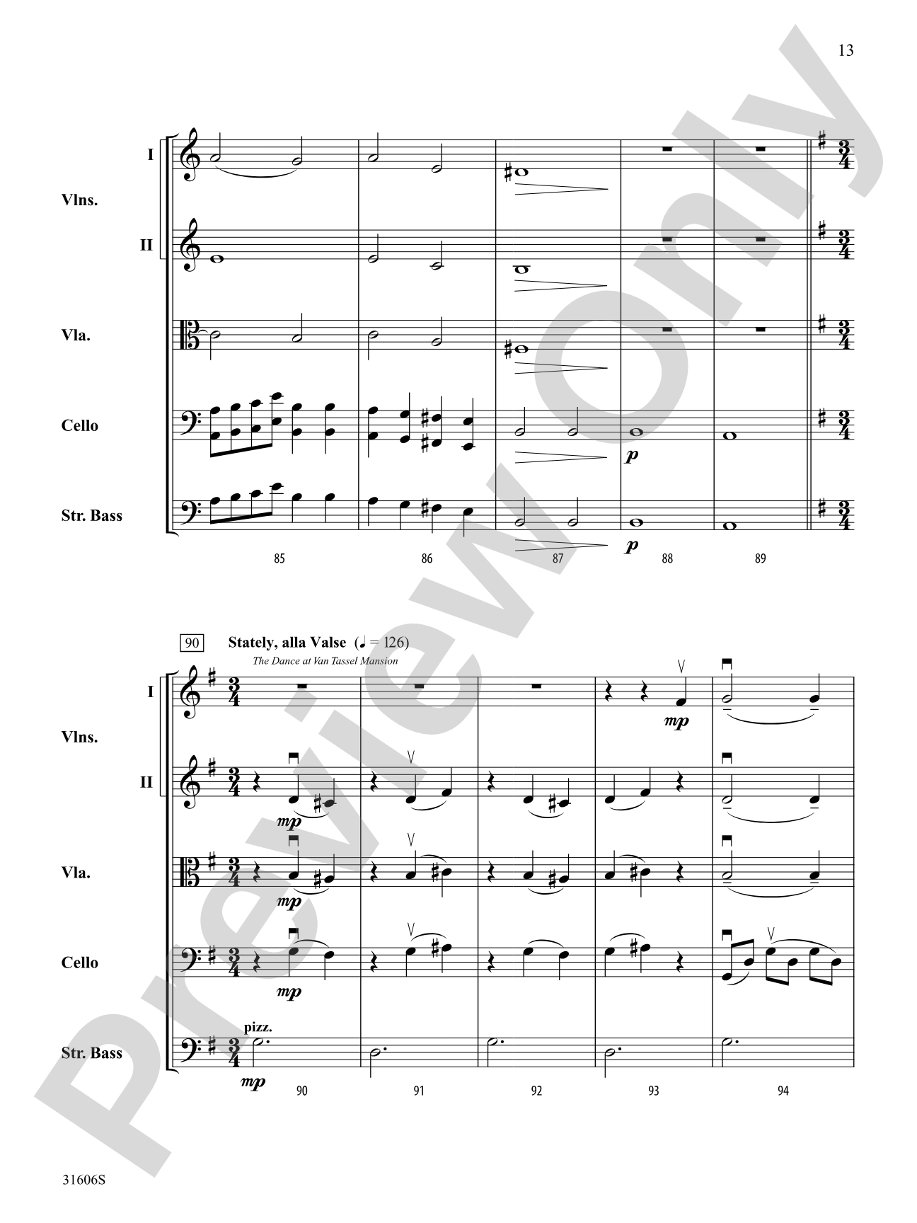 Legend of Sleepy Hollow: String Orchestra Conductor Score & Parts
