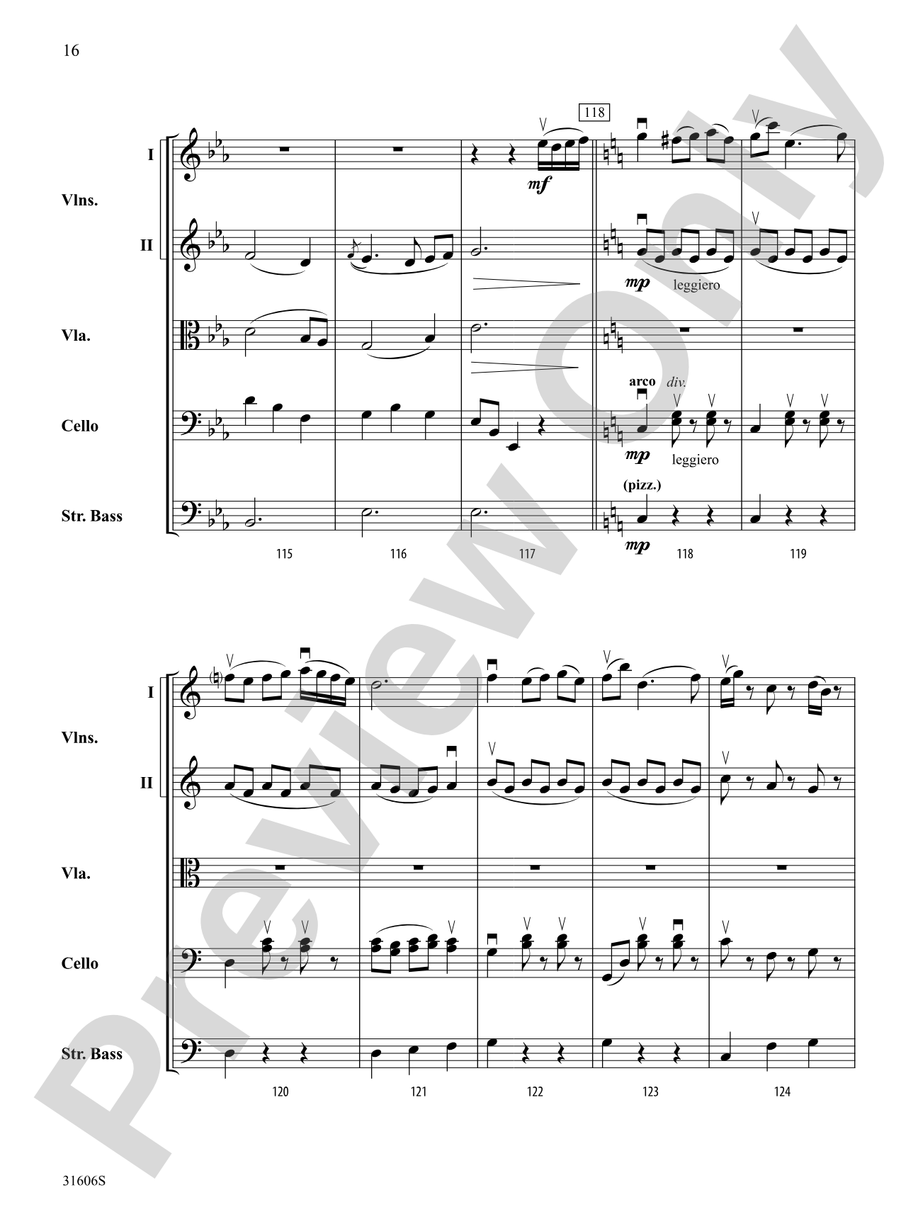 Legend of Sleepy Hollow: String Orchestra Conductor Score & Parts