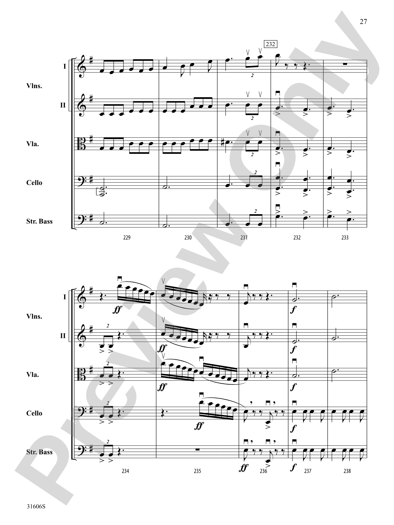 Legend of Sleepy Hollow: String Orchestra Conductor Score & Parts
