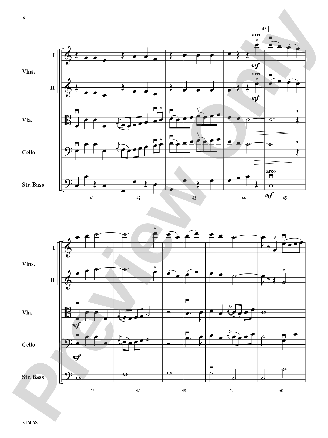 Legend of Sleepy Hollow: String Orchestra Conductor Score & Parts