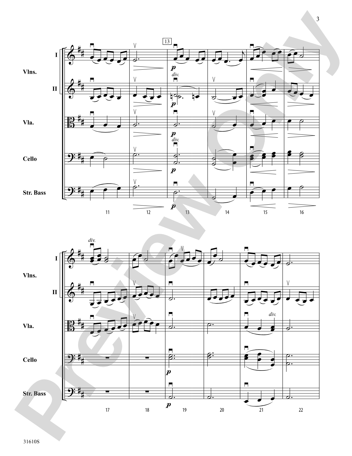 Elegy for String Orchestra: String Orchestra Conductor Score & Parts