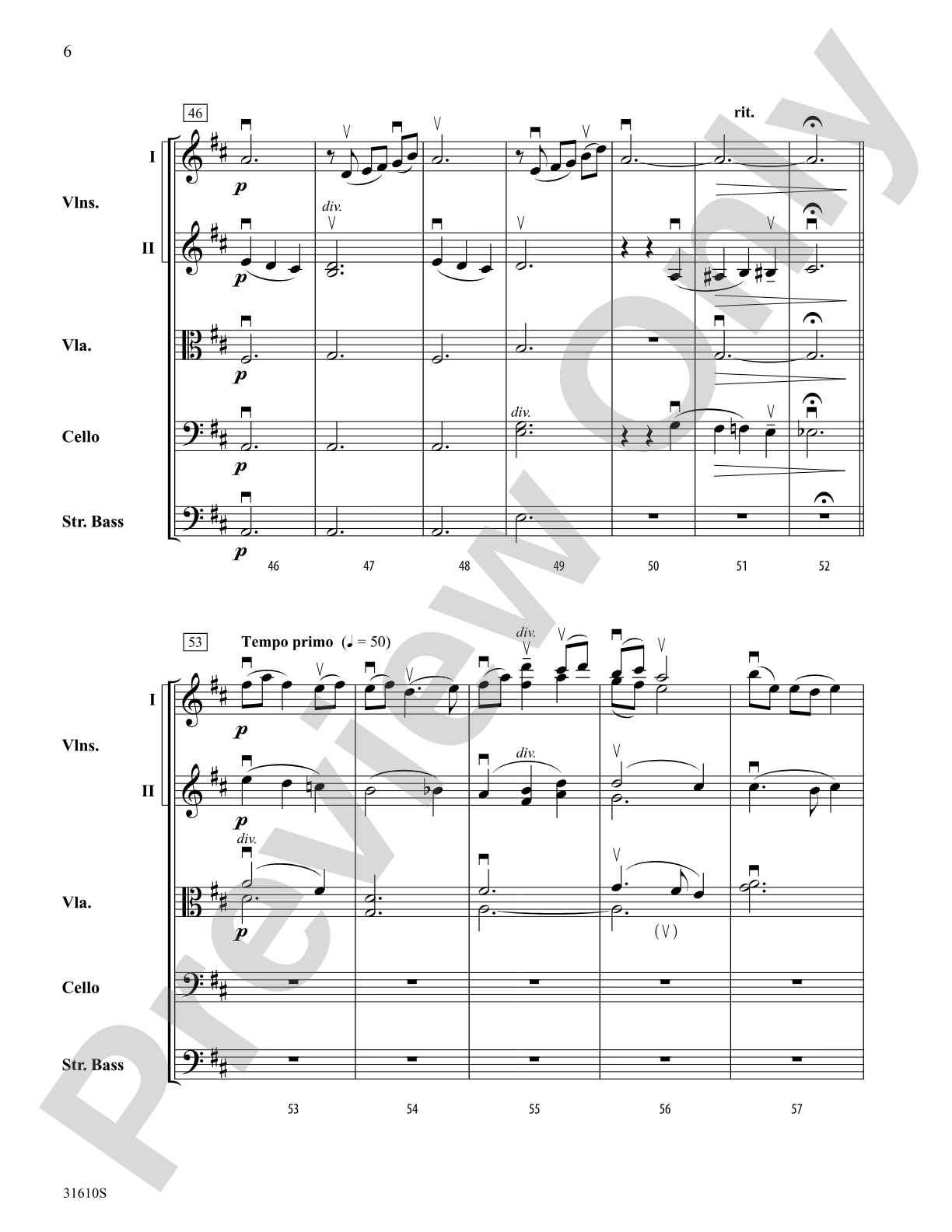 Elegy for String Orchestra: String Orchestra Conductor Score & Parts