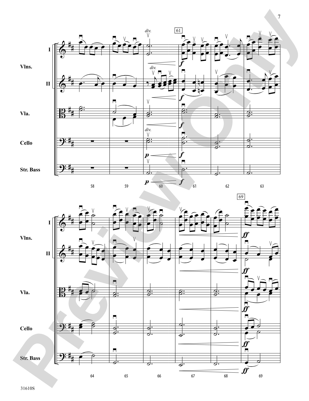 Elegy for String Orchestra: String Orchestra Conductor Score & Parts