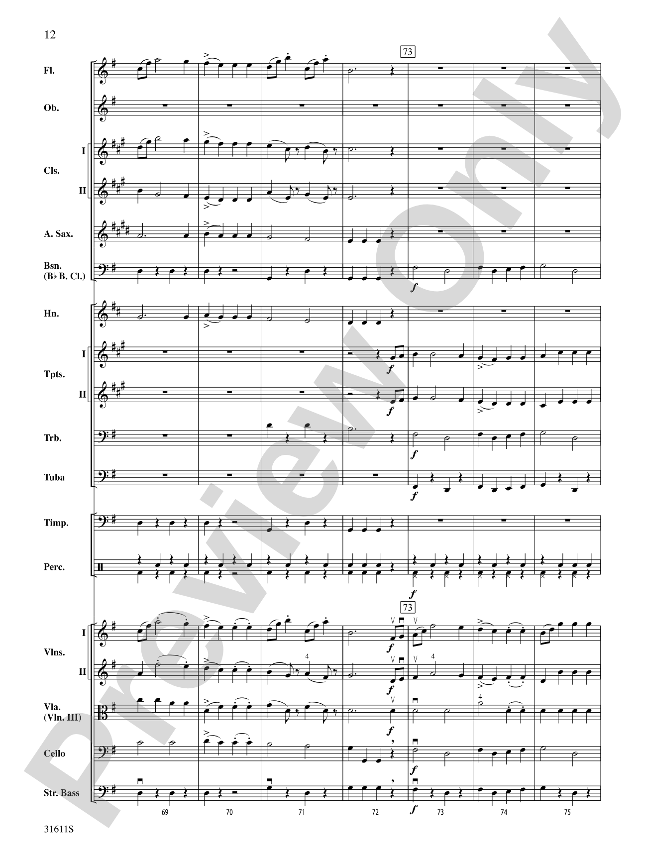 Radetzky March: Full Orchestra Conductor Score & Parts