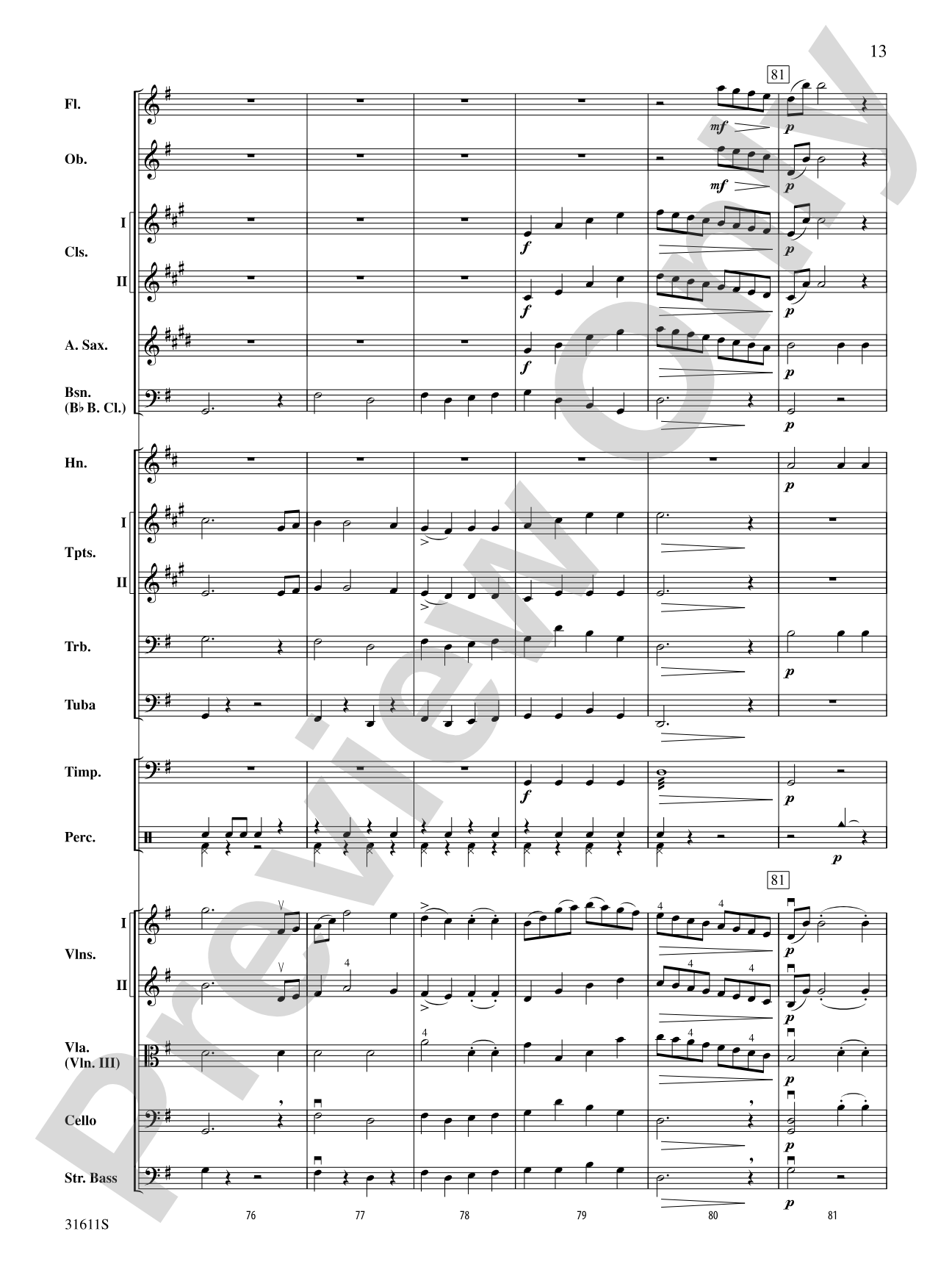 Radetzky March: Full Orchestra Conductor Score & Parts