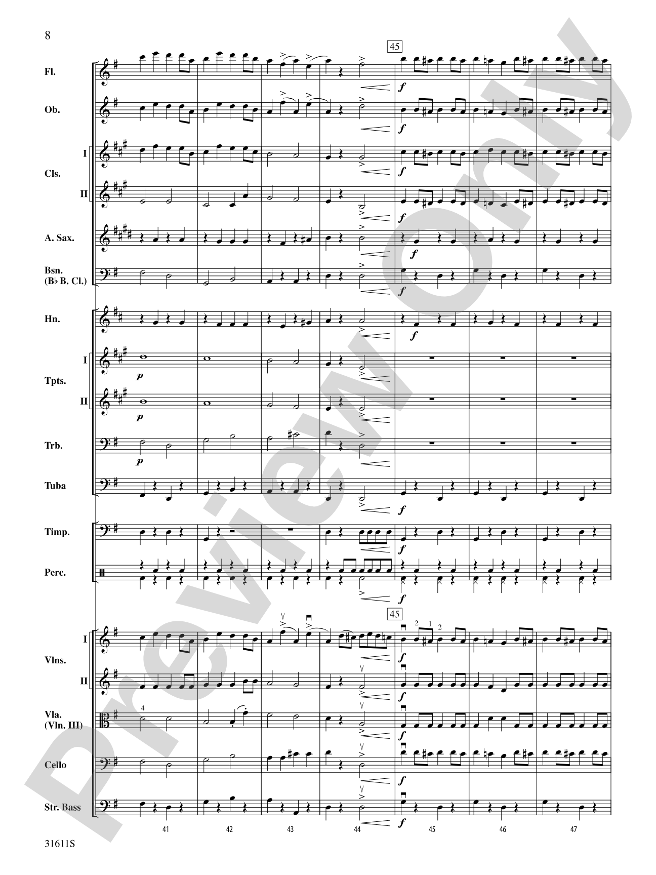 Radetzky March: Full Orchestra Conductor Score & Parts