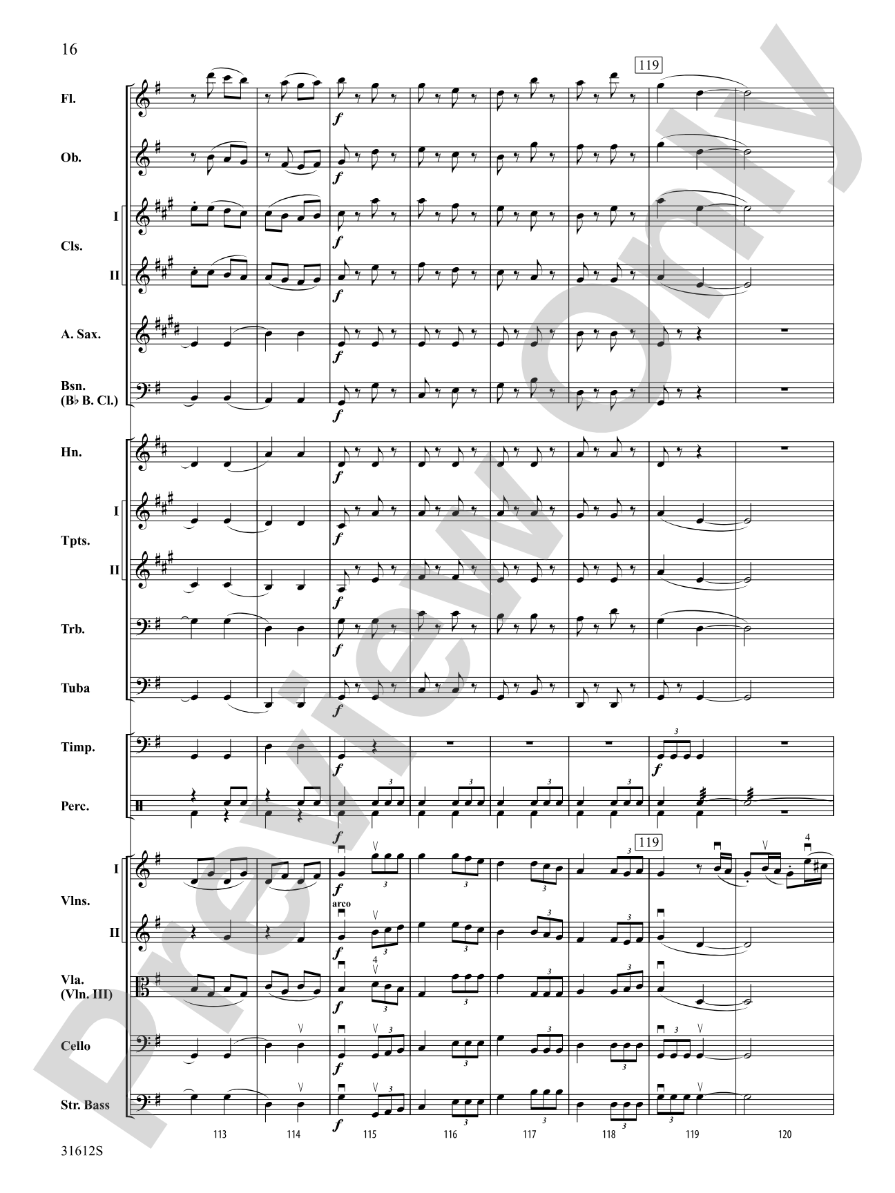 Pastoral Symphony (First Movement): Full Orchestra Conductor Score & Parts