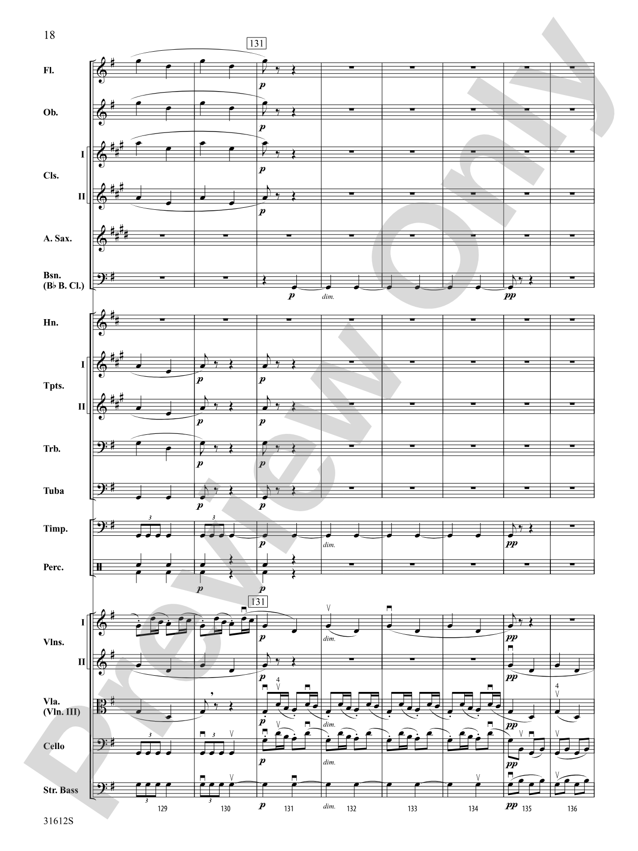 Pastoral Symphony (First Movement): Full Orchestra Conductor Score & Parts