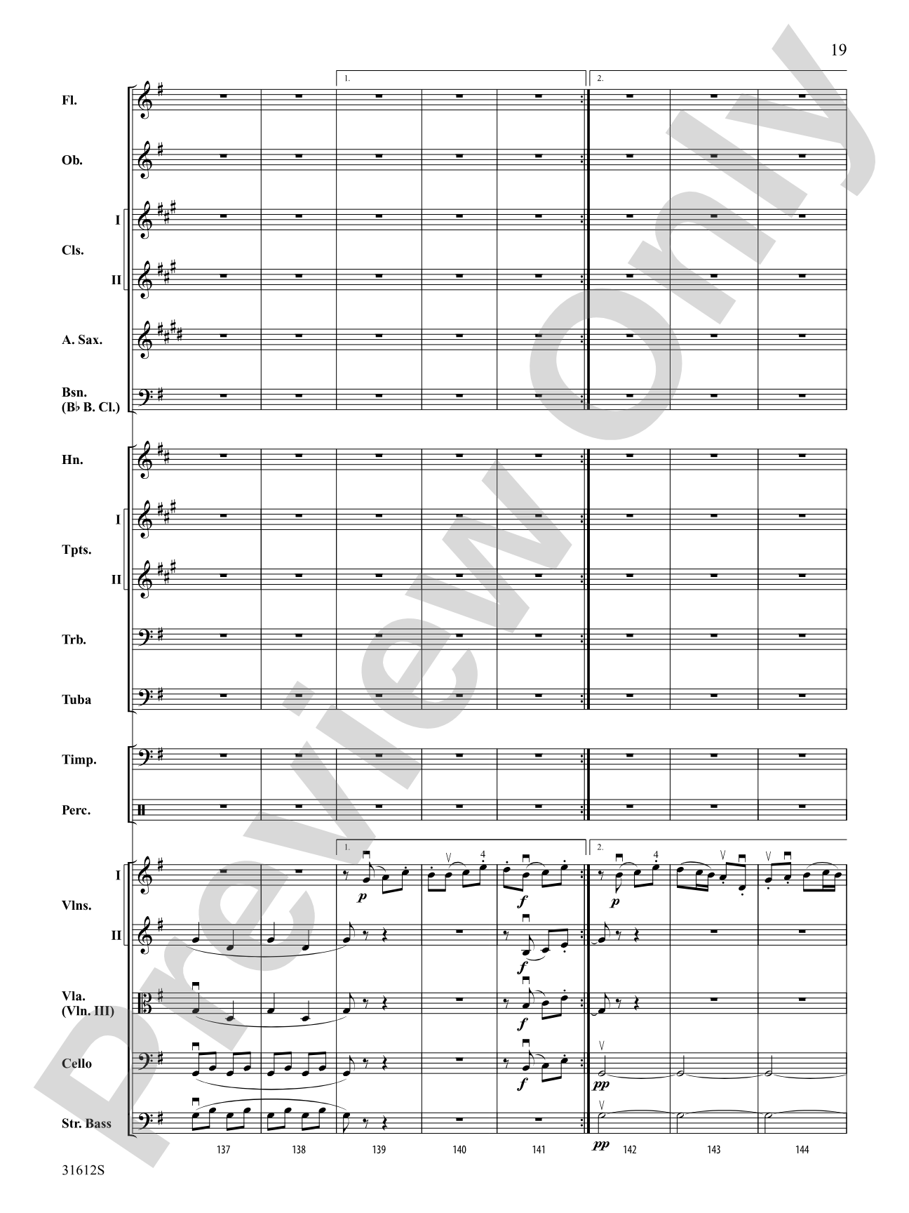 Pastoral Symphony (First Movement): Full Orchestra Conductor Score & Parts