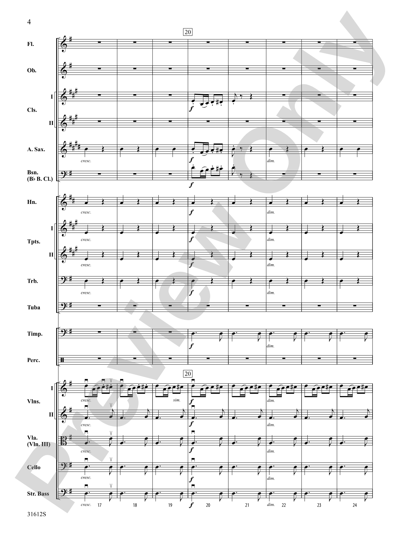 Pastoral Symphony (First Movement): Full Orchestra Conductor Score & Parts