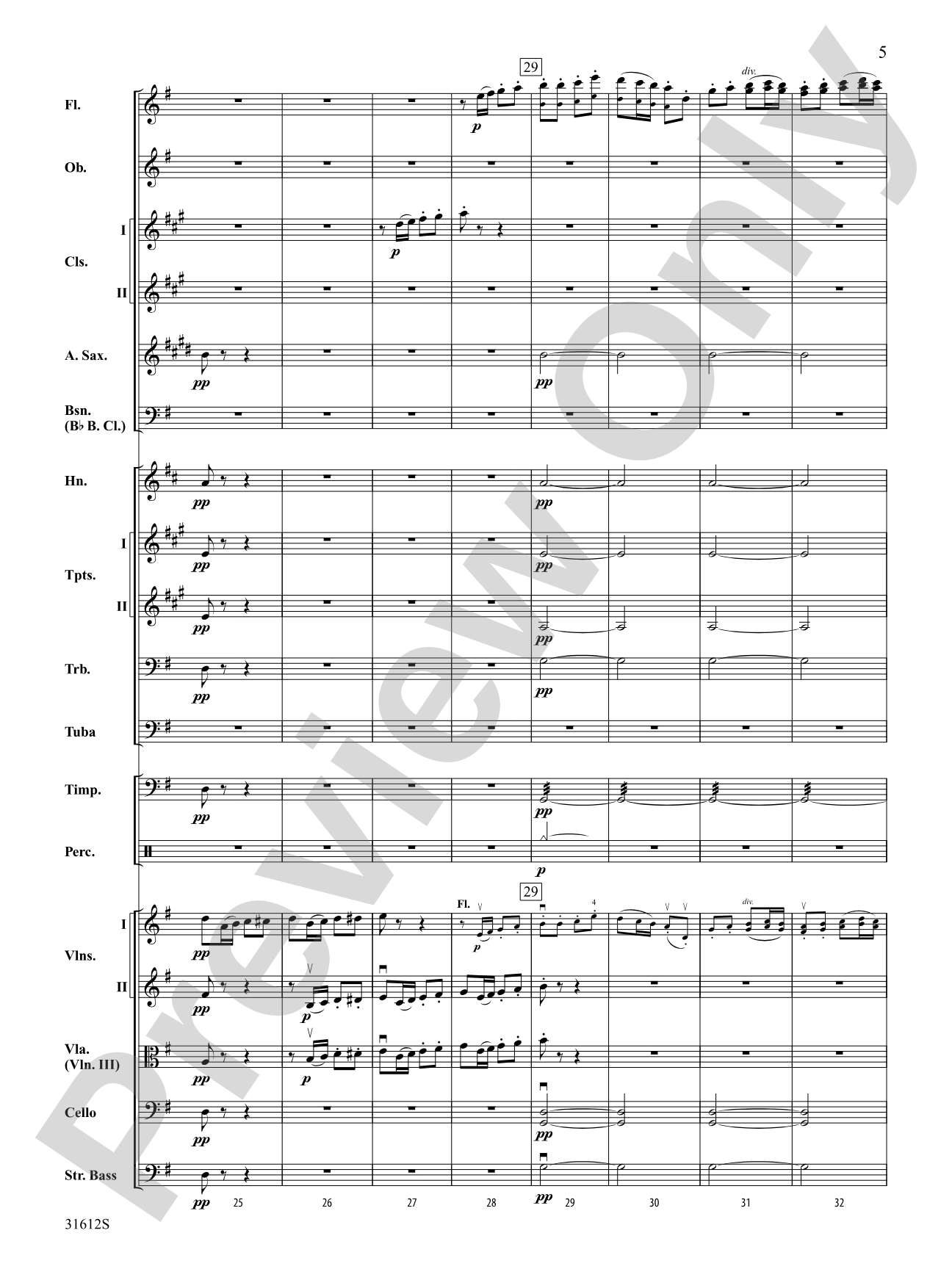 Pastoral Symphony (First Movement): Full Orchestra Conductor Score & Parts