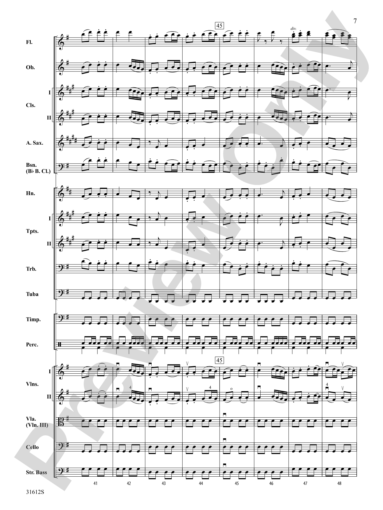 Pastoral Symphony (First Movement): Full Orchestra Conductor Score & Parts