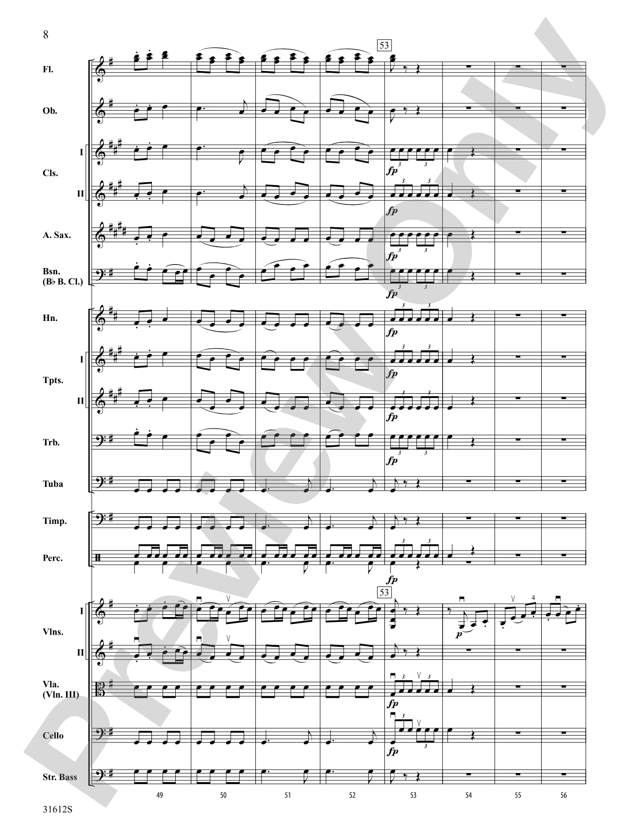 Pastoral Symphony (First Movement): Full Orchestra Conductor Score & Parts