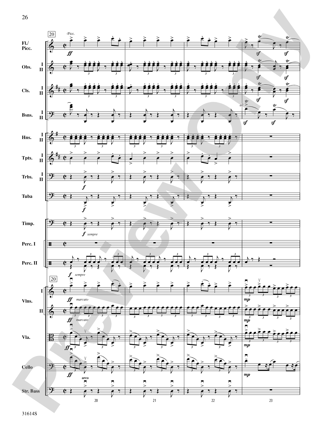 Selections from American Suite: Full Orchestra Conductor Score & Parts