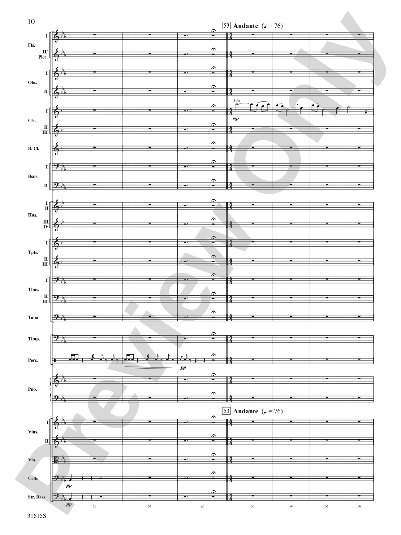 Lake Dance: Full Orchestra Conductor Score & Parts