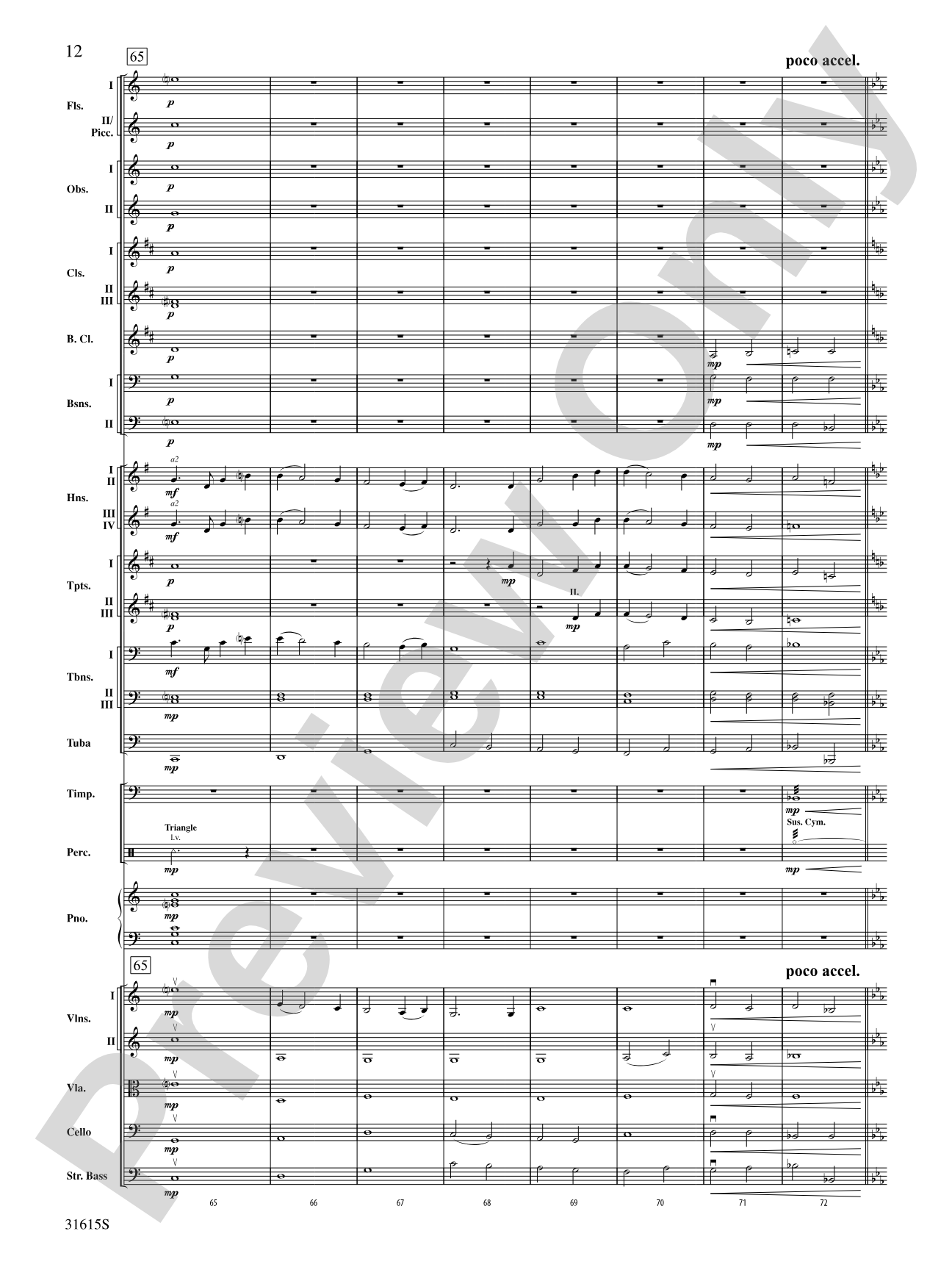 Lake Dance: Full Orchestra Conductor Score & Parts