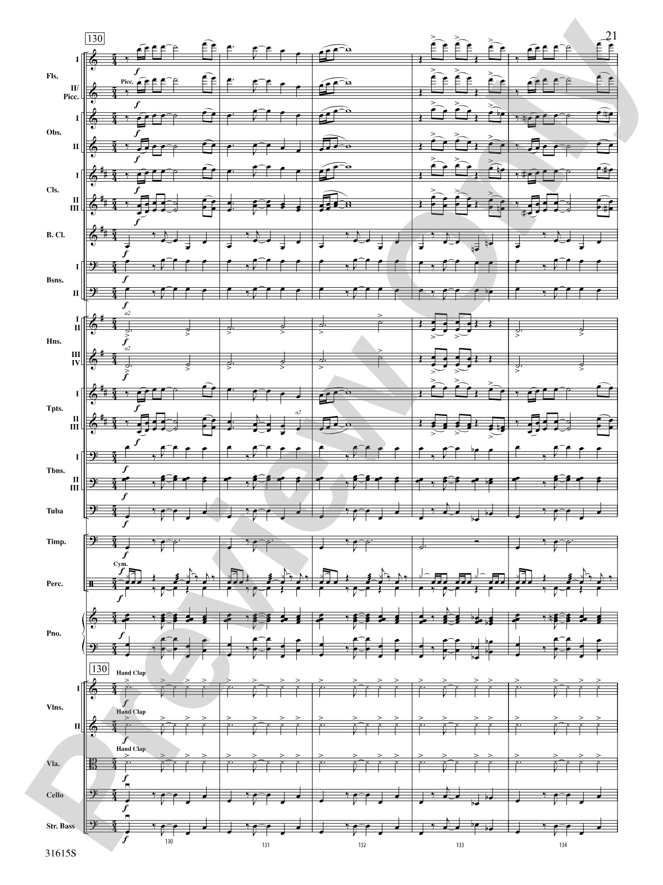 Lake Dance: Full Orchestra Conductor Score & Parts