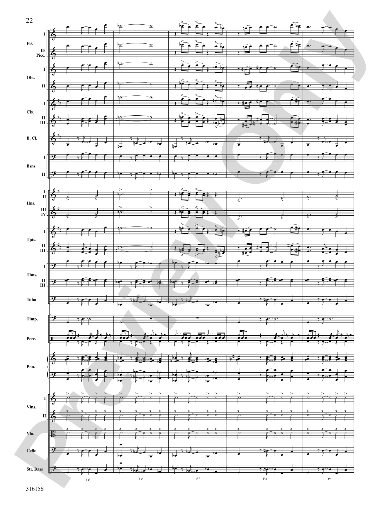 Lake Dance: Full Orchestra Conductor Score & Parts