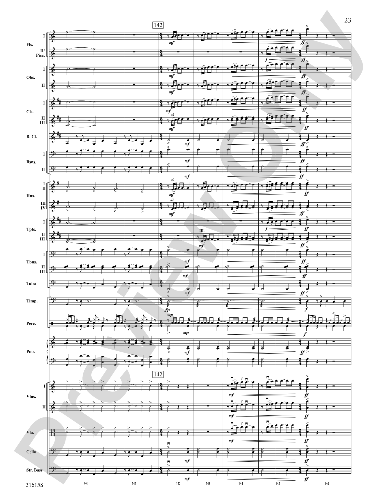 Lake Dance: Full Orchestra Conductor Score & Parts