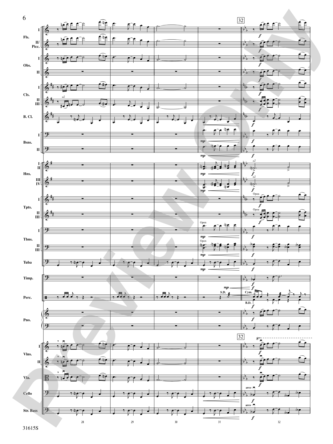 Lake Dance: Full Orchestra Conductor Score & Parts