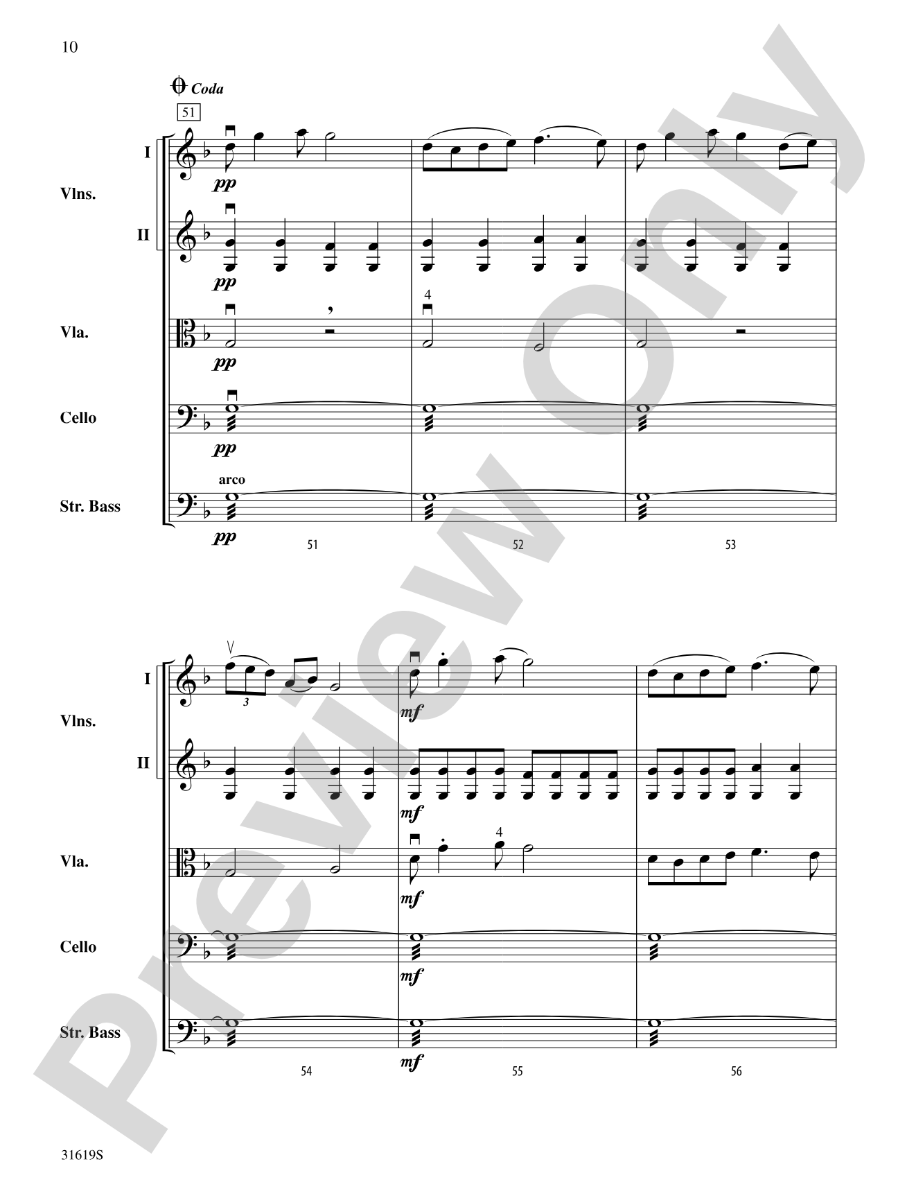 Twin Sisters: String Orchestra Conductor Score & Parts