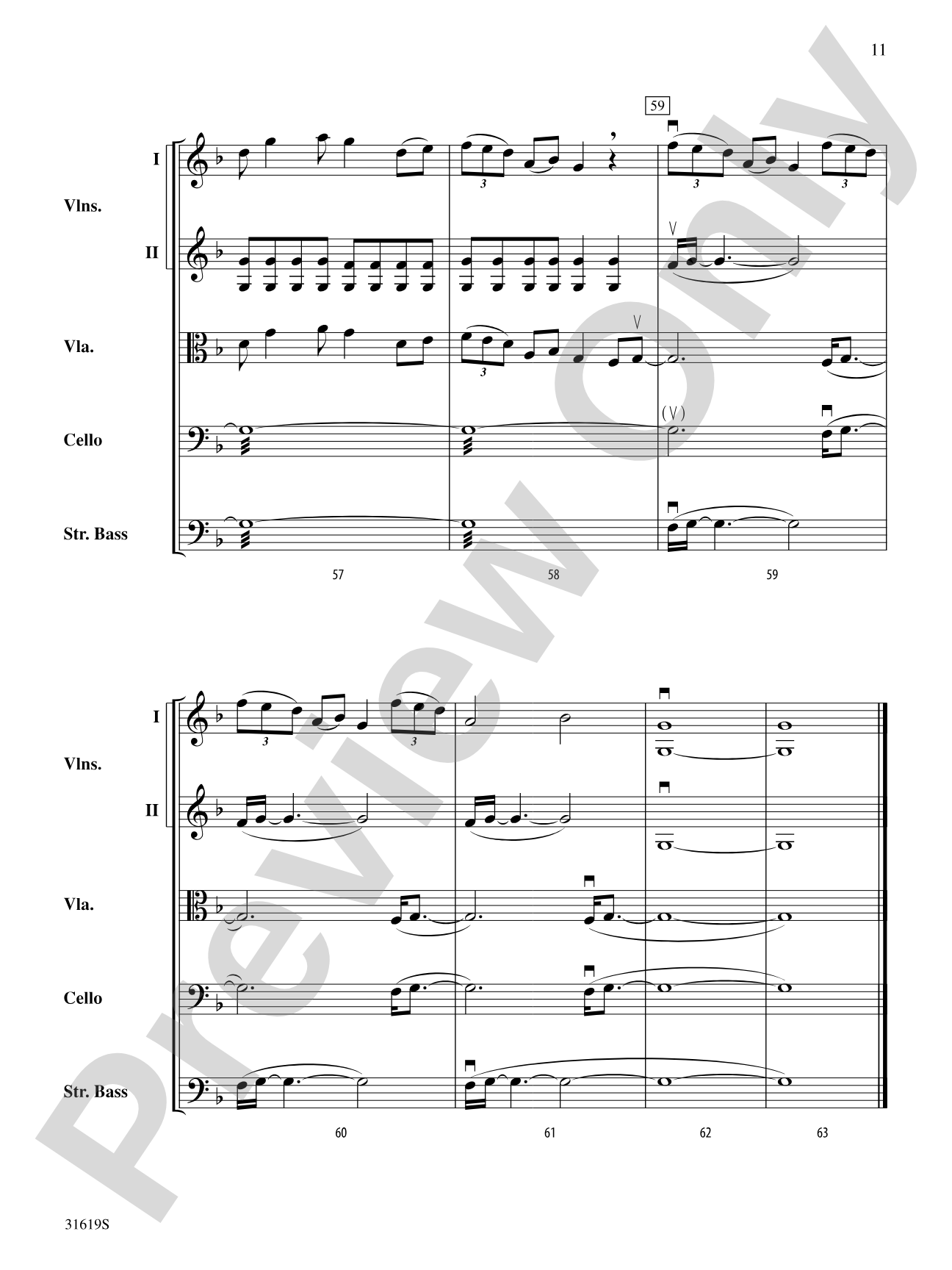 Twin Sisters: String Orchestra Conductor Score & Parts