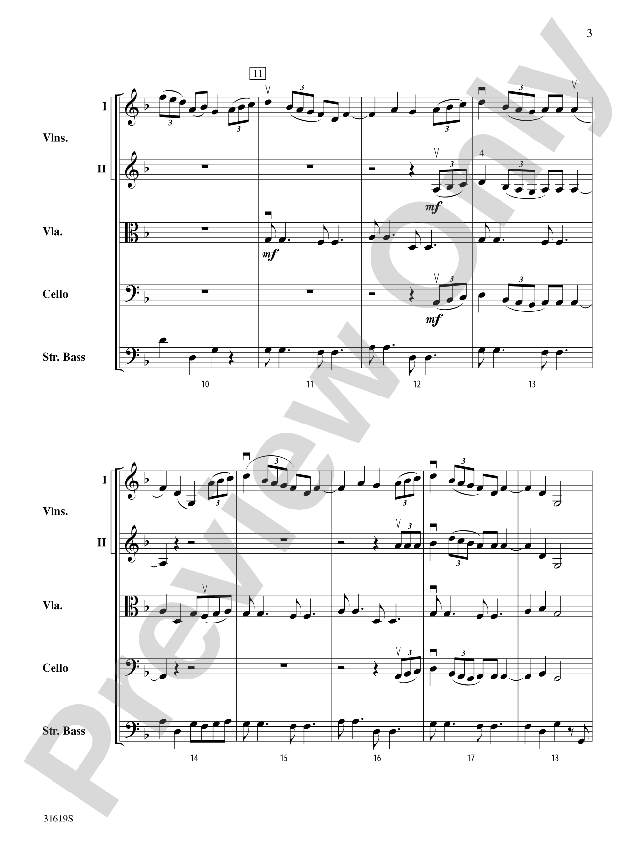 Twin Sisters: String Orchestra Conductor Score & Parts
