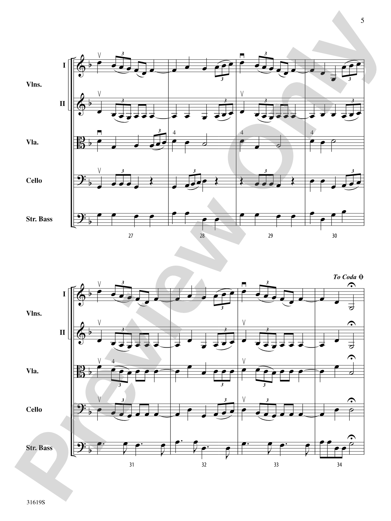 Twin Sisters: String Orchestra Conductor Score & Parts