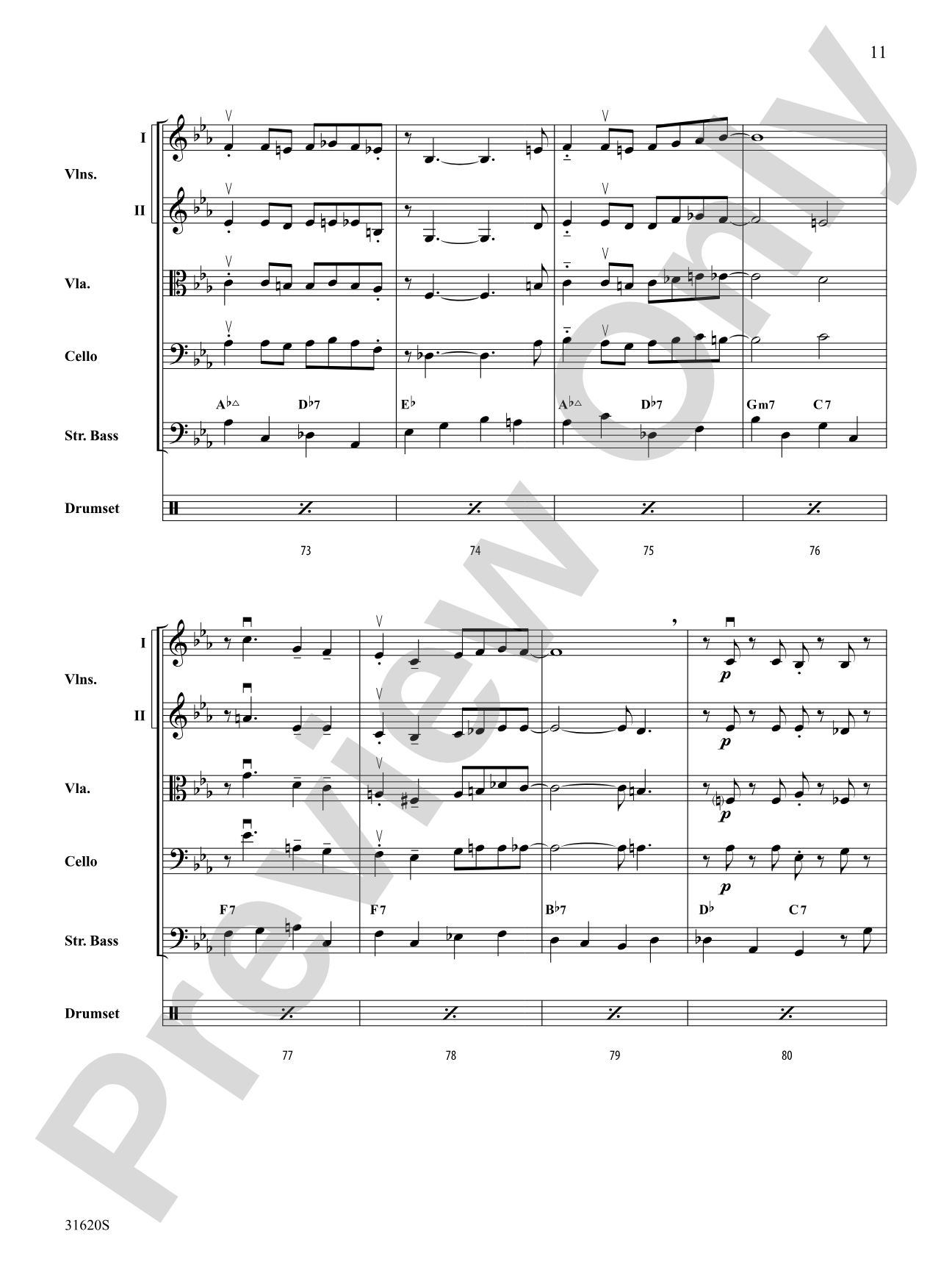 Li'l Darlin': String Orchestra Conductor Score & Parts