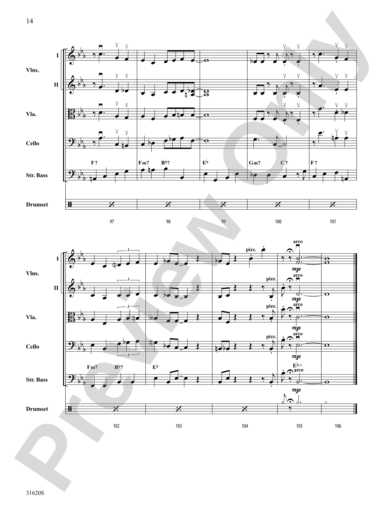 Li'l Darlin': String Orchestra Conductor Score & Parts